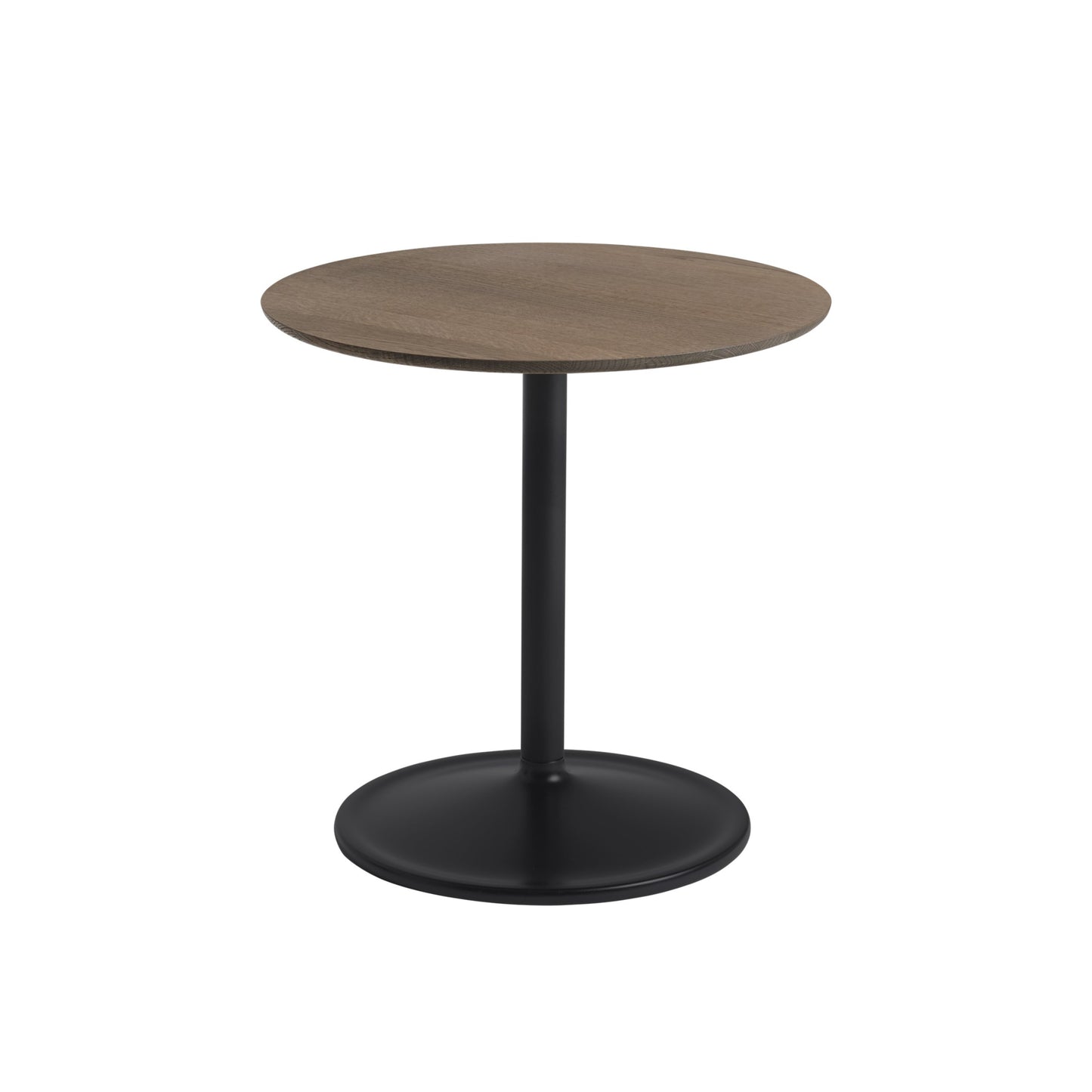 Muuto Soft sivupöytä Ø48 korkea tumma tammi/musta