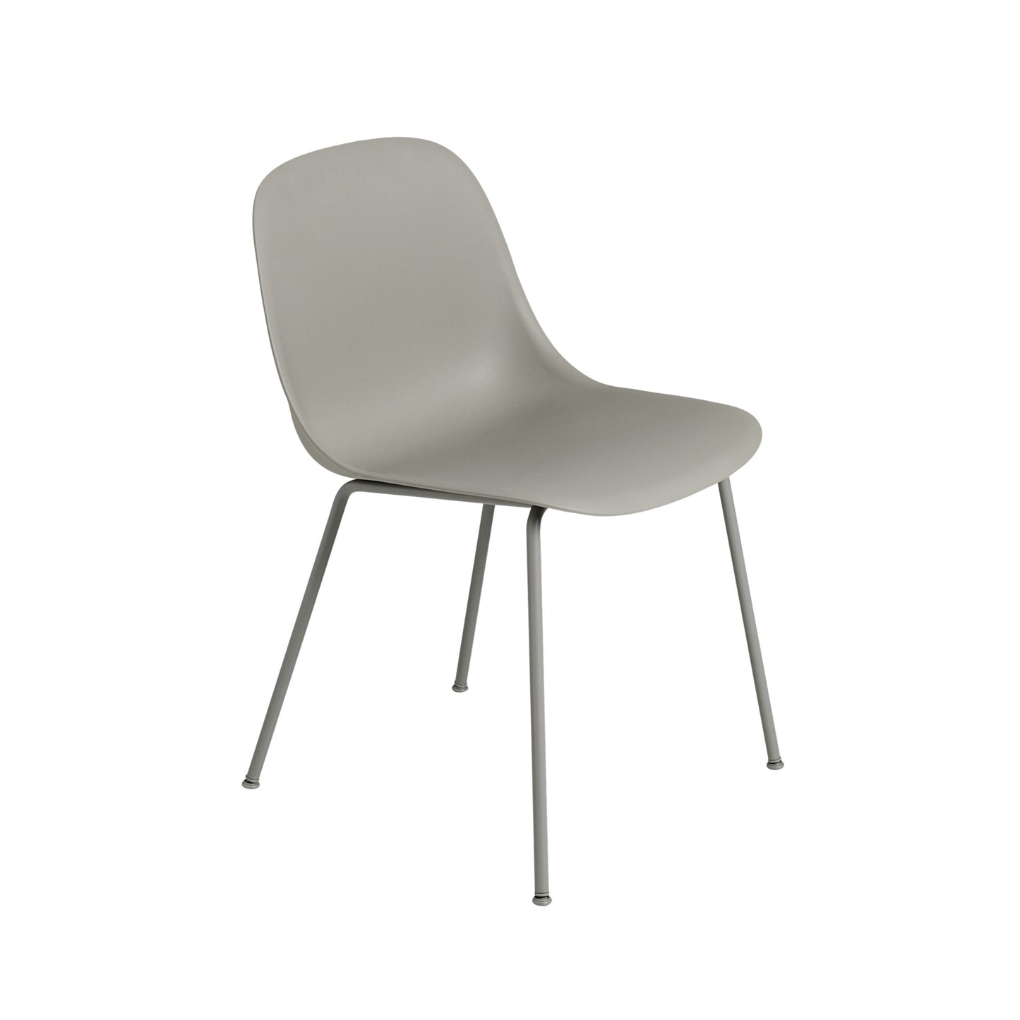 Muuto Fiber tuoli, teräsjalat, harmaa
