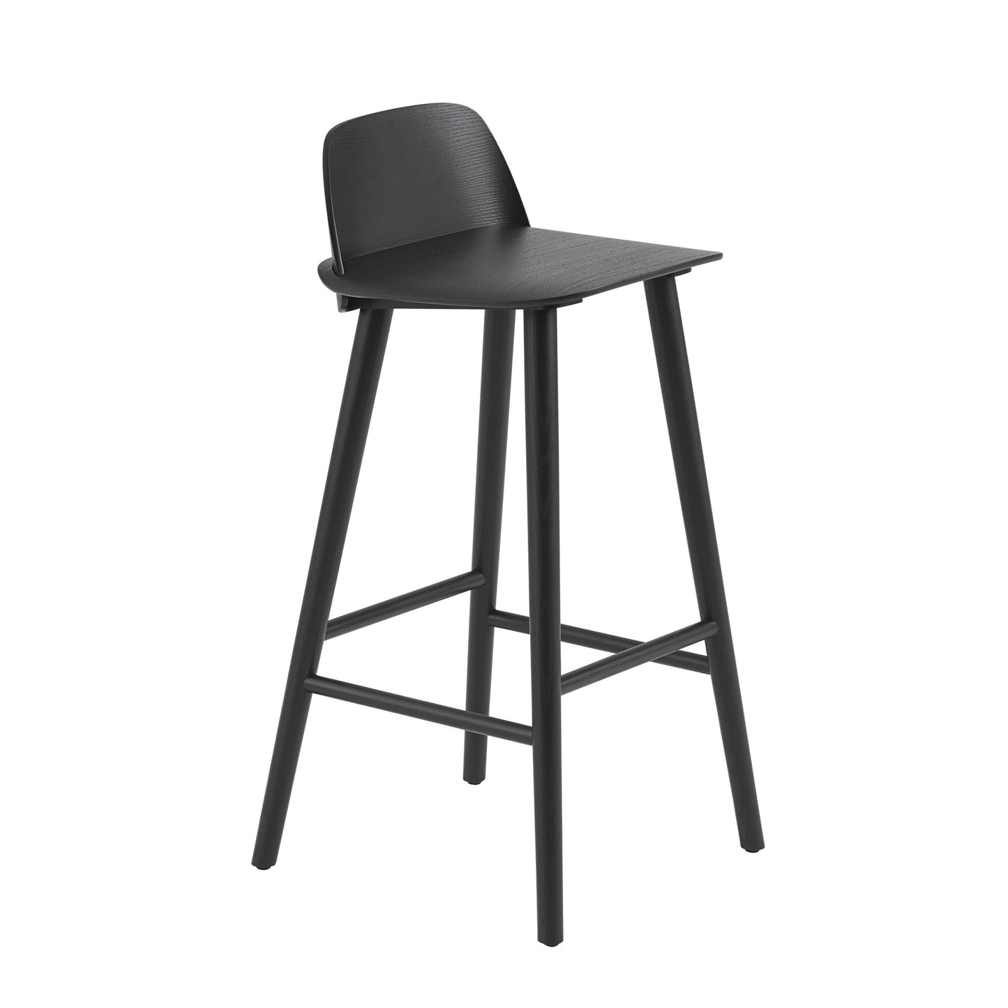 Muuto Nerd korkea baarituoli musta