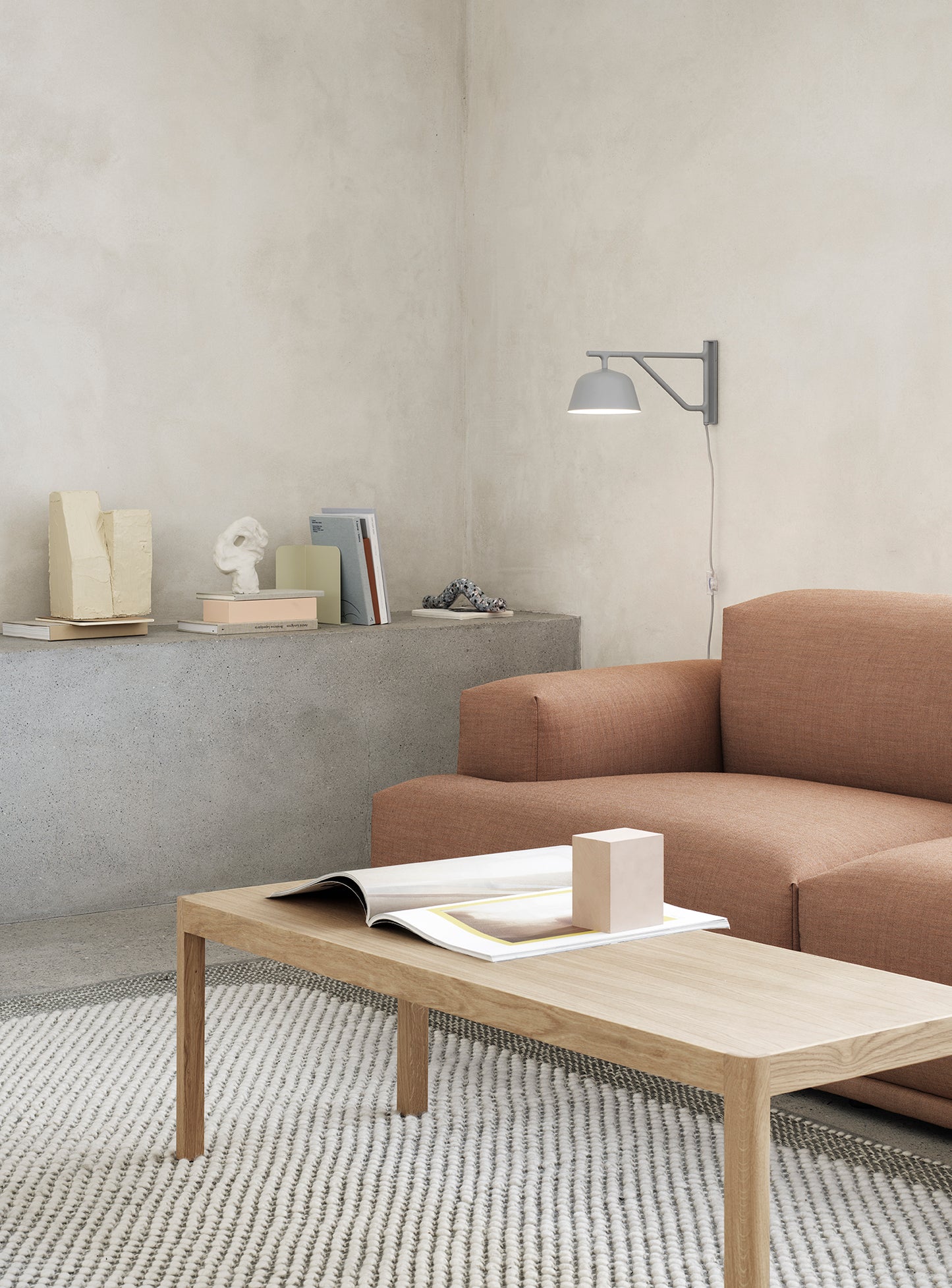 Muuto Ambit seinävalaisin harmaa