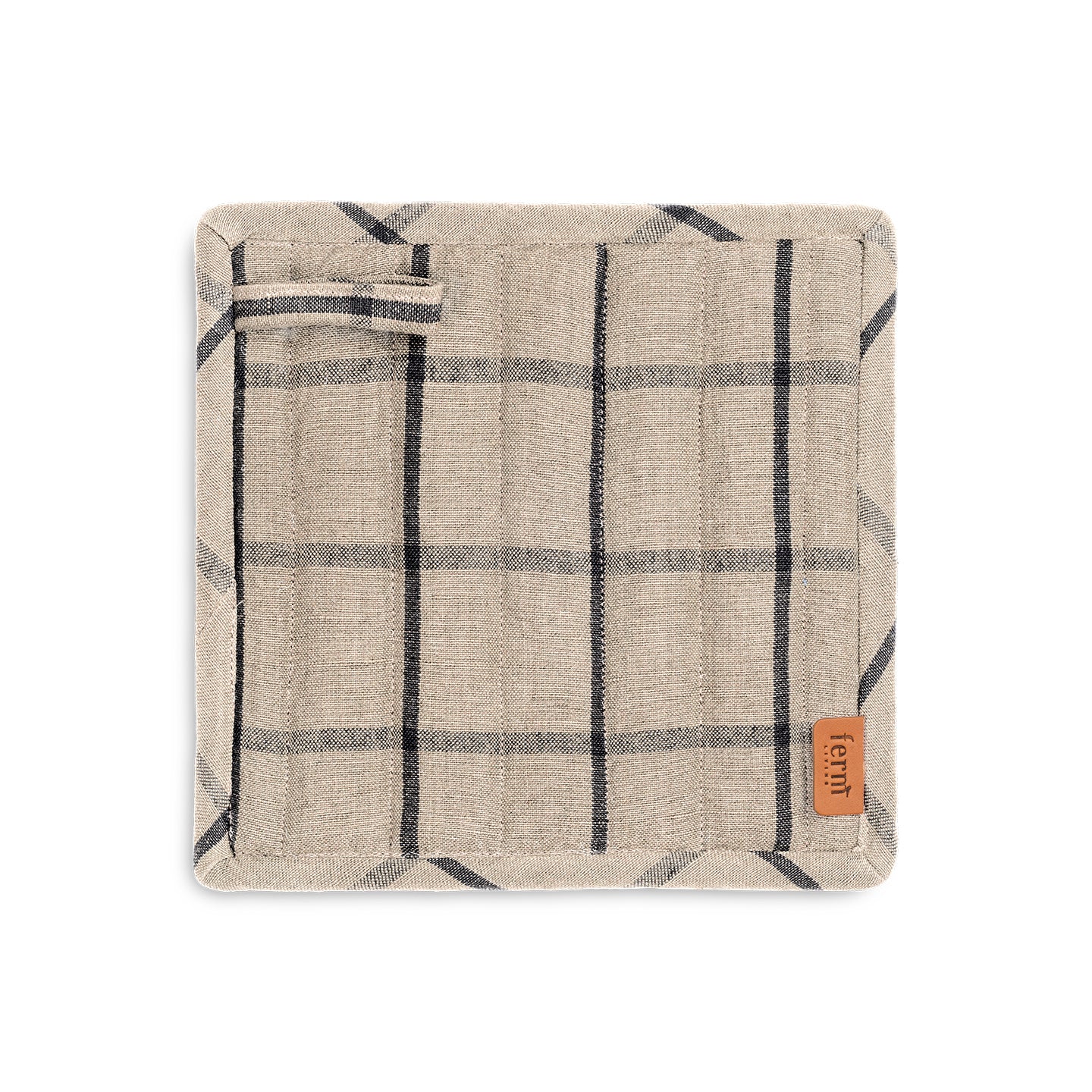 Ferm Living Hale patalappu 2kpl hiekka/musta