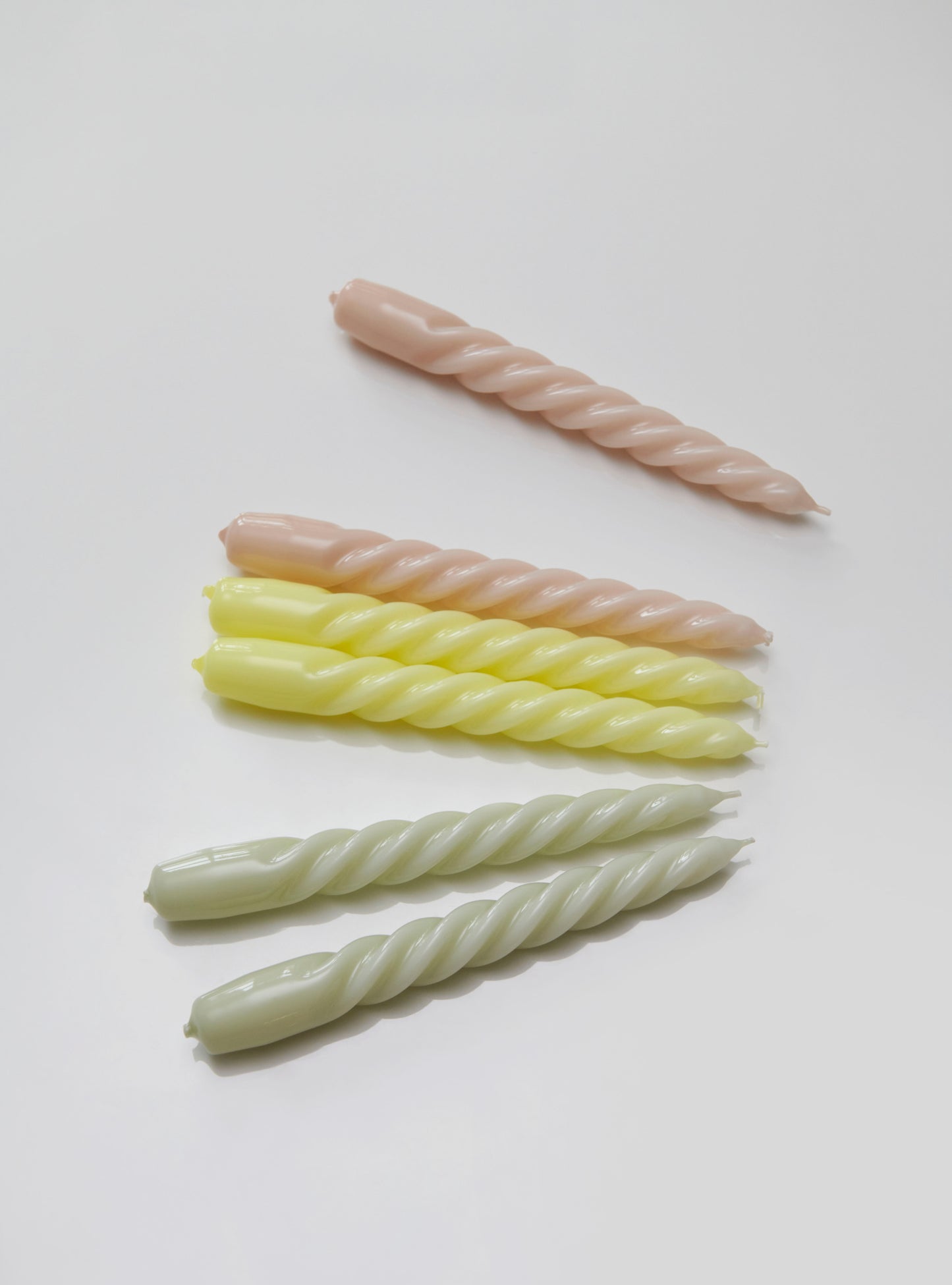 HAY Twist kynttilät 6kpl harmaa-beige