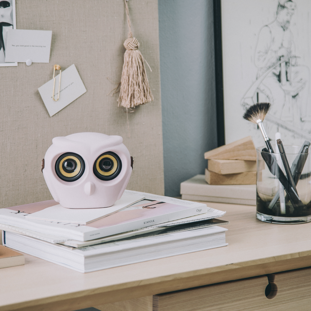 KREAFUNK aOWL Bluetooth-kaiutin vaaleanpunainen