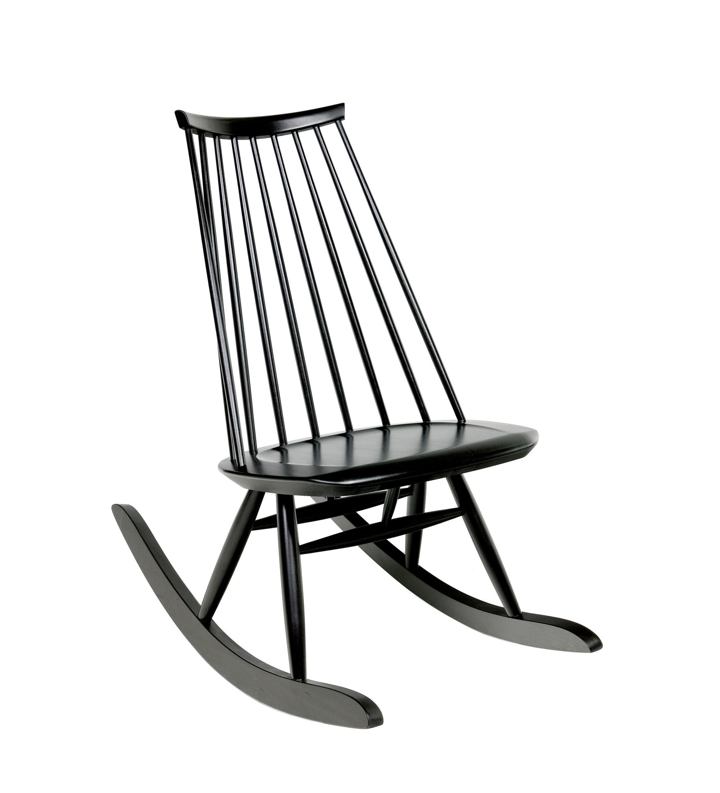 Artek Mademoiselle keinutuoli maalattu musta