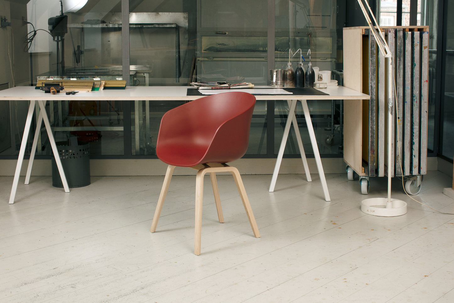 HAY About a Chair AAC22 punainen/tammi