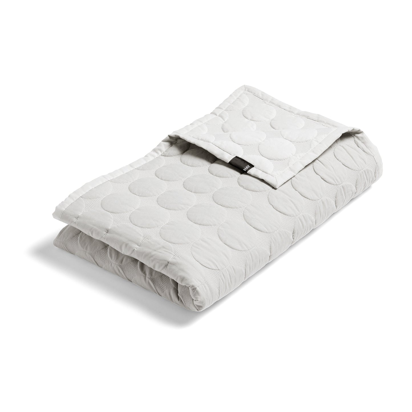 HAY Mega Dot päiväpeitto 155x245 vaaleanharmaa