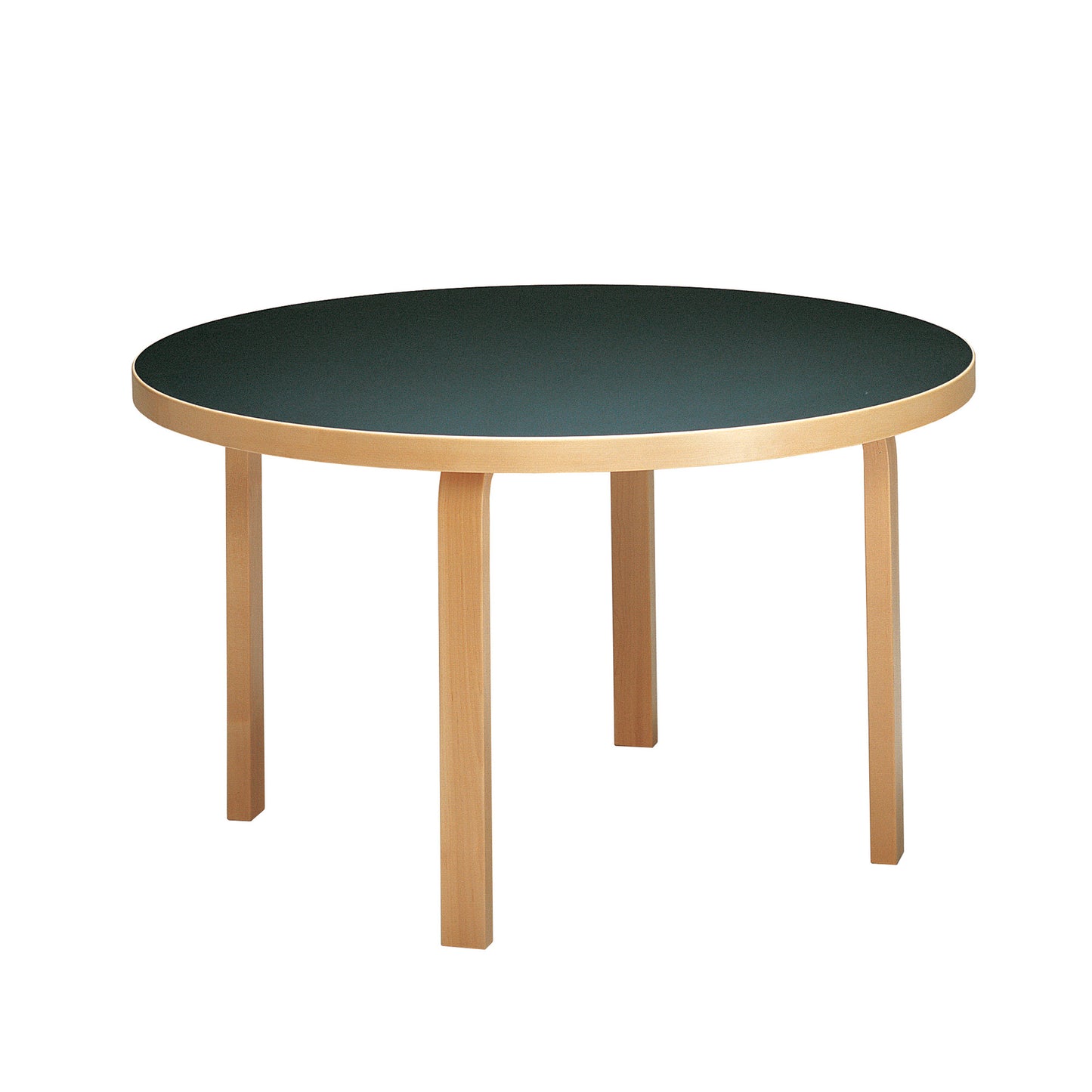 Artek 91 pöytä, matala musta linoleum