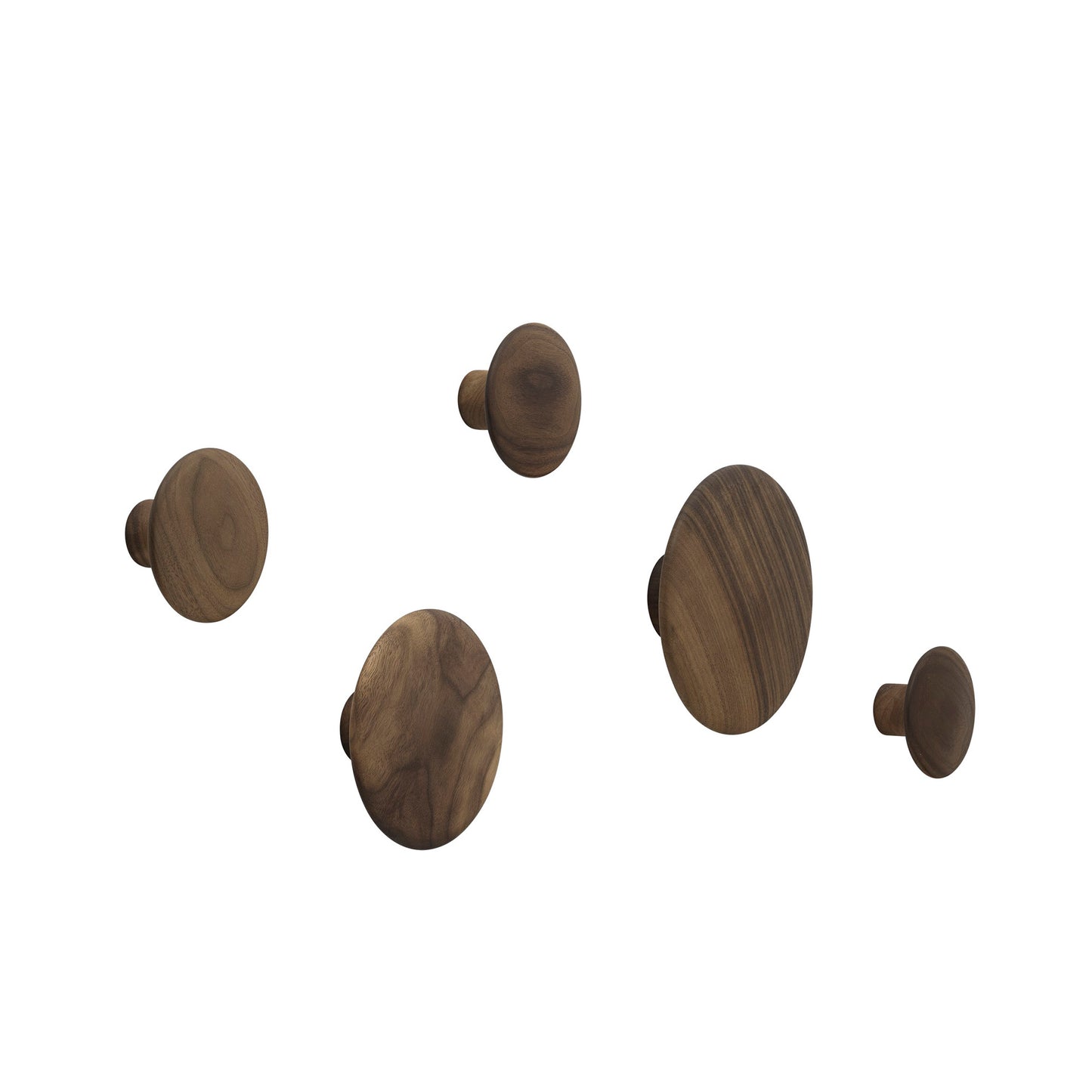 Muuto Dots ripustin 5 kpl pähkinä