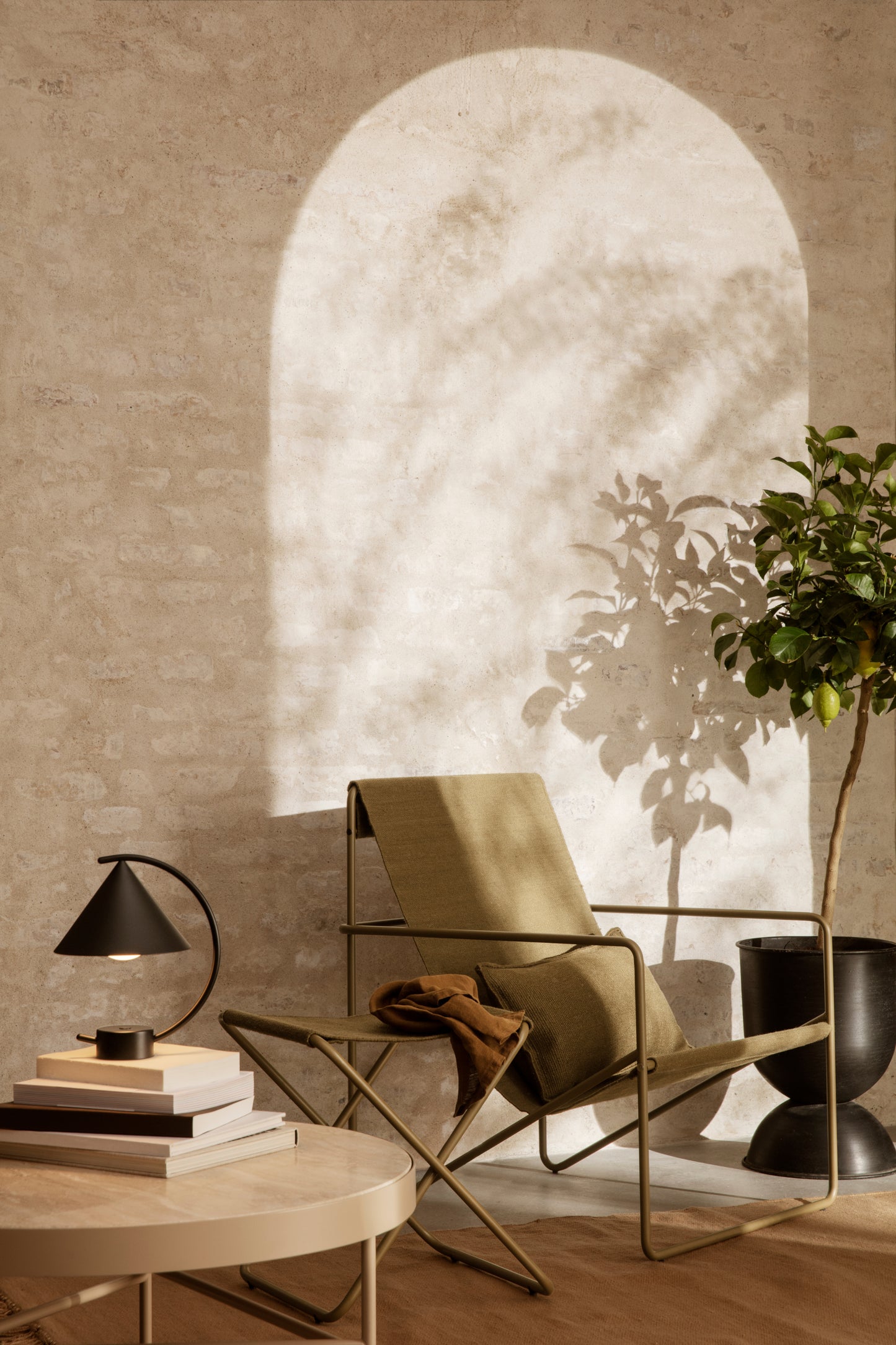 Ferm Living Desert jakkara cashmere/olive