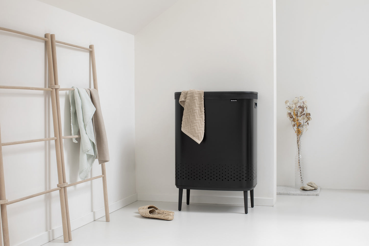 Brabantia Bo hi pyykkikori 2 x 45l mattamusta