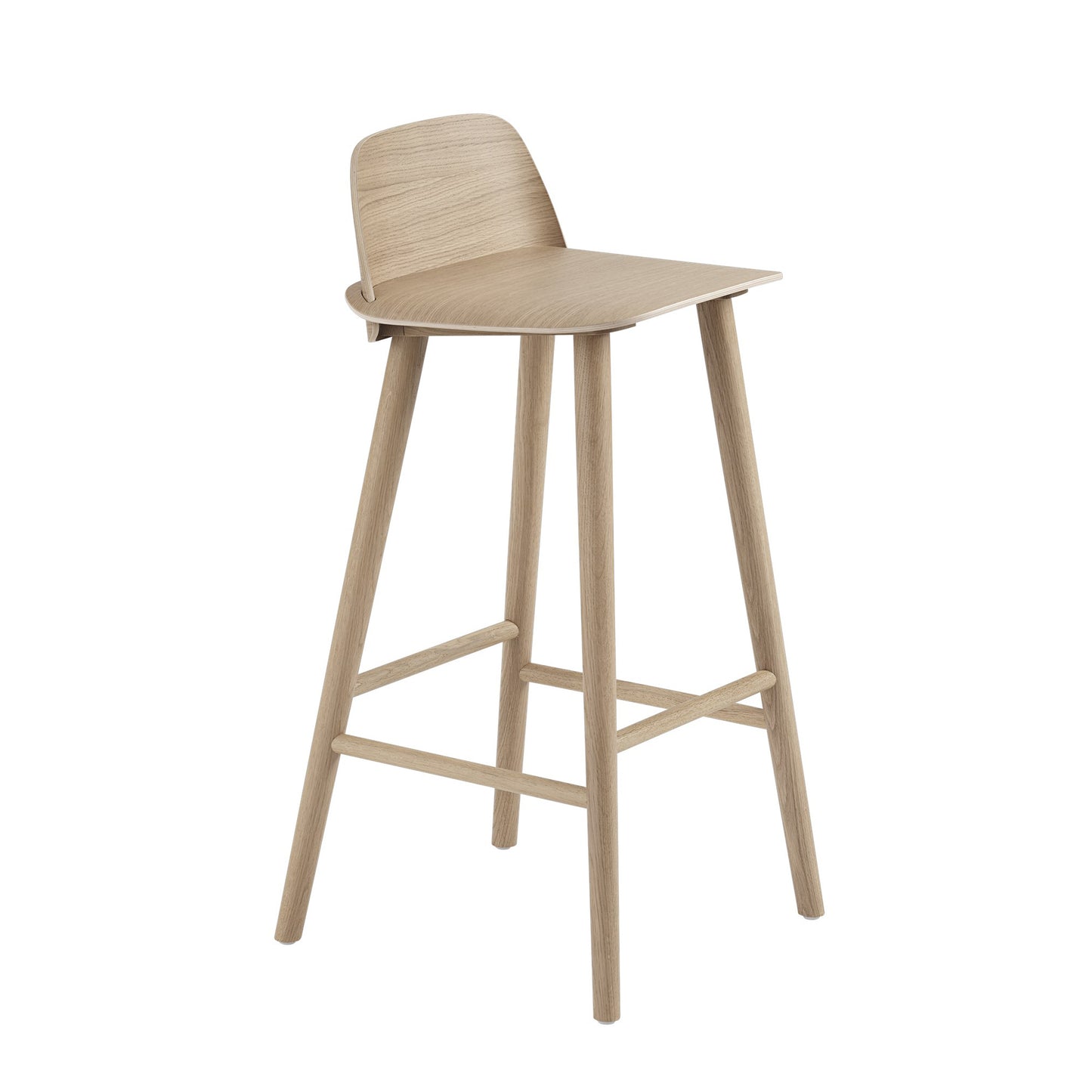 Muuto Nerd korkea baarituoli tammi