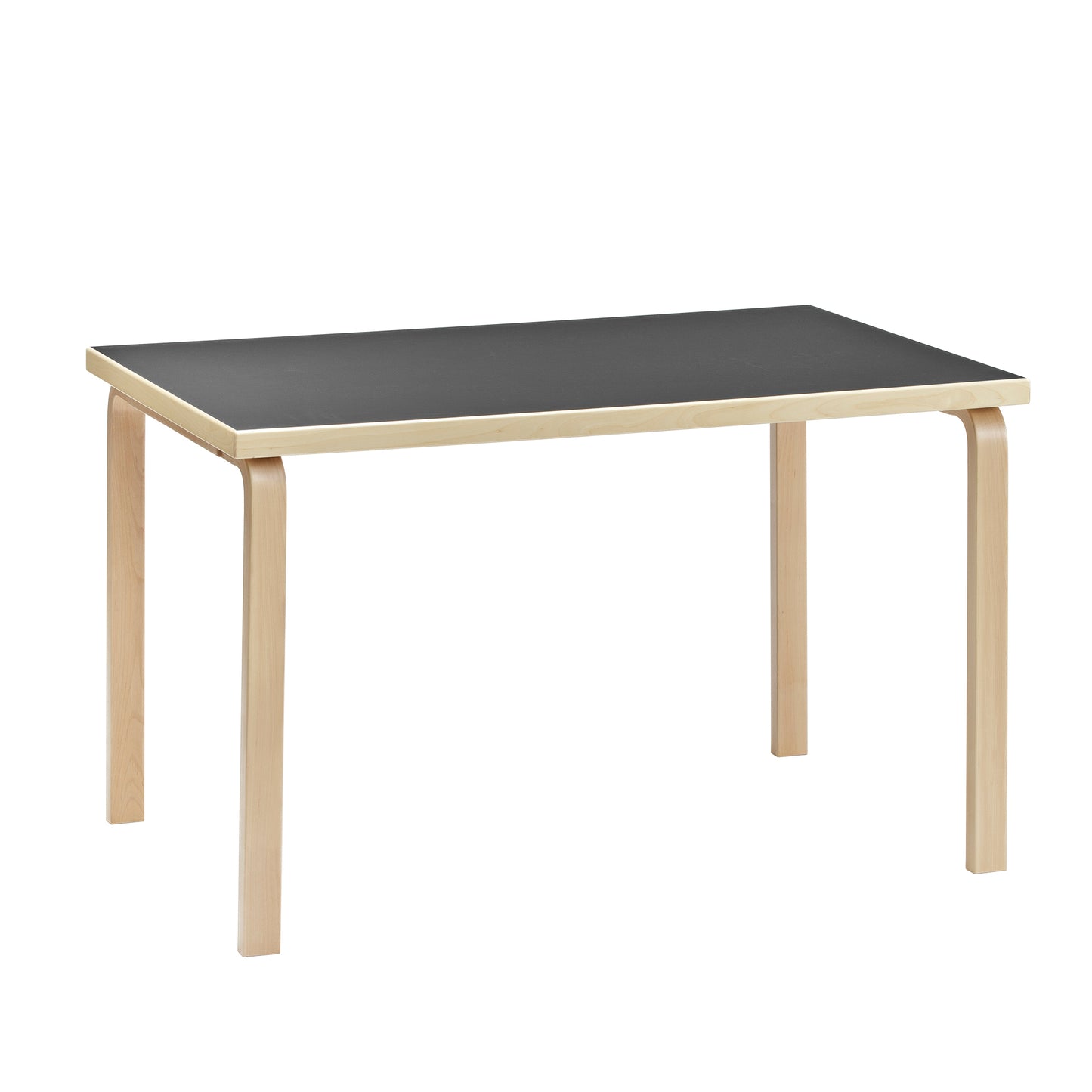 Artek 81B pöytä matala, musta linoleum