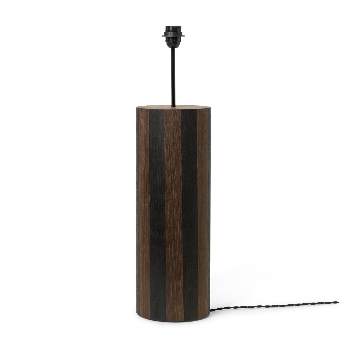 Ferm Living Post jalka L tummanruskea/musta