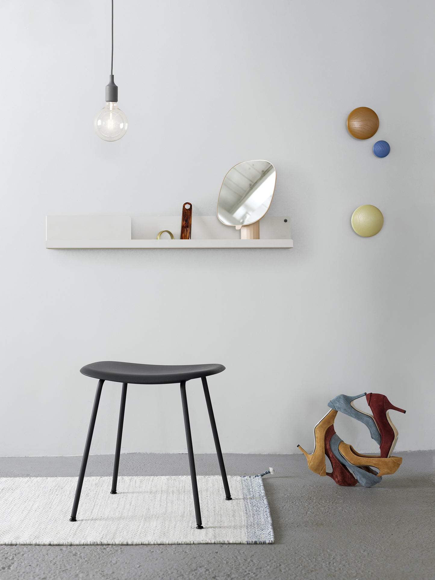 Muuto Ply matto 85x140 vaaleanharmaa