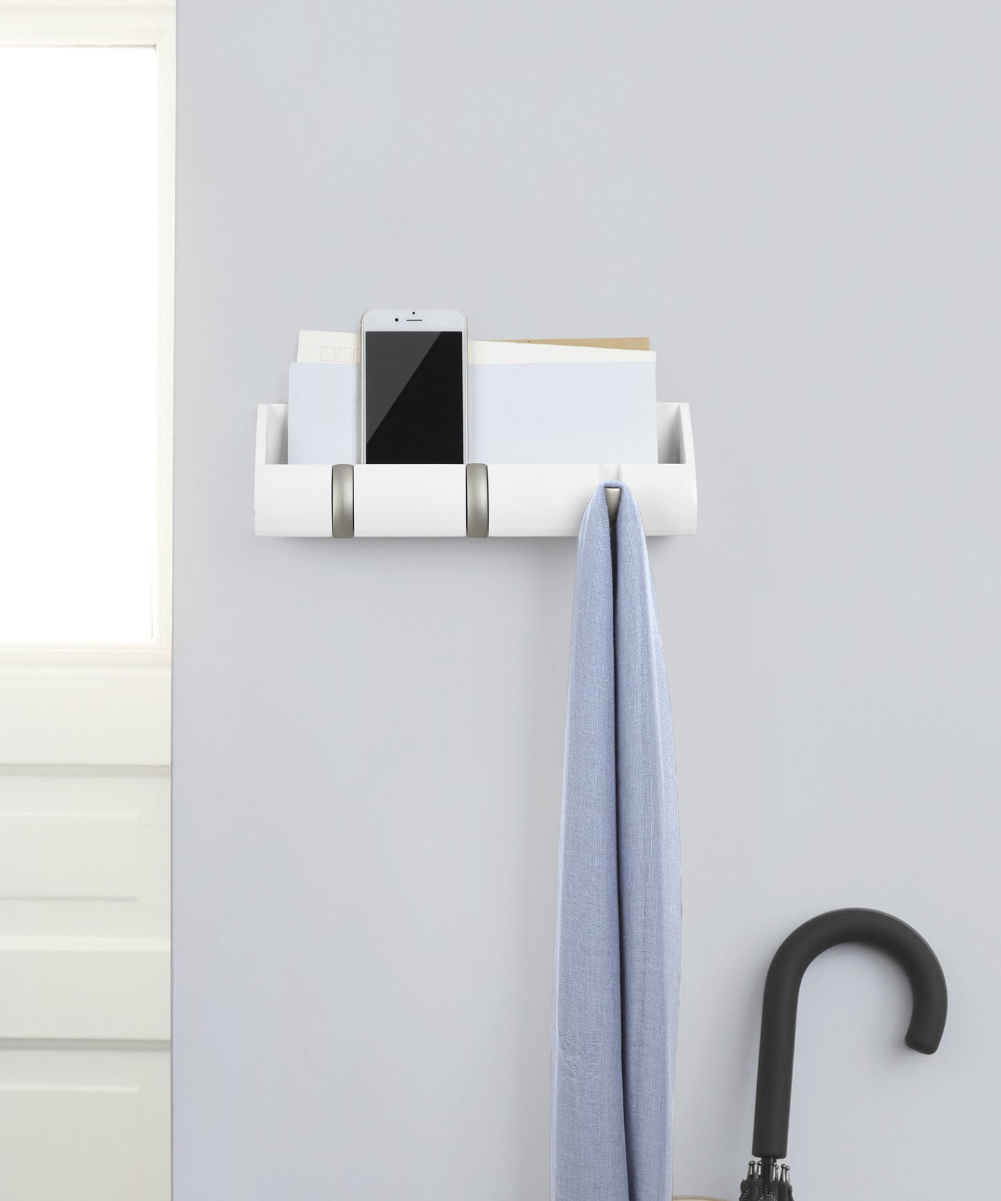 Umbra Cubby Mini naulakko valkoinen