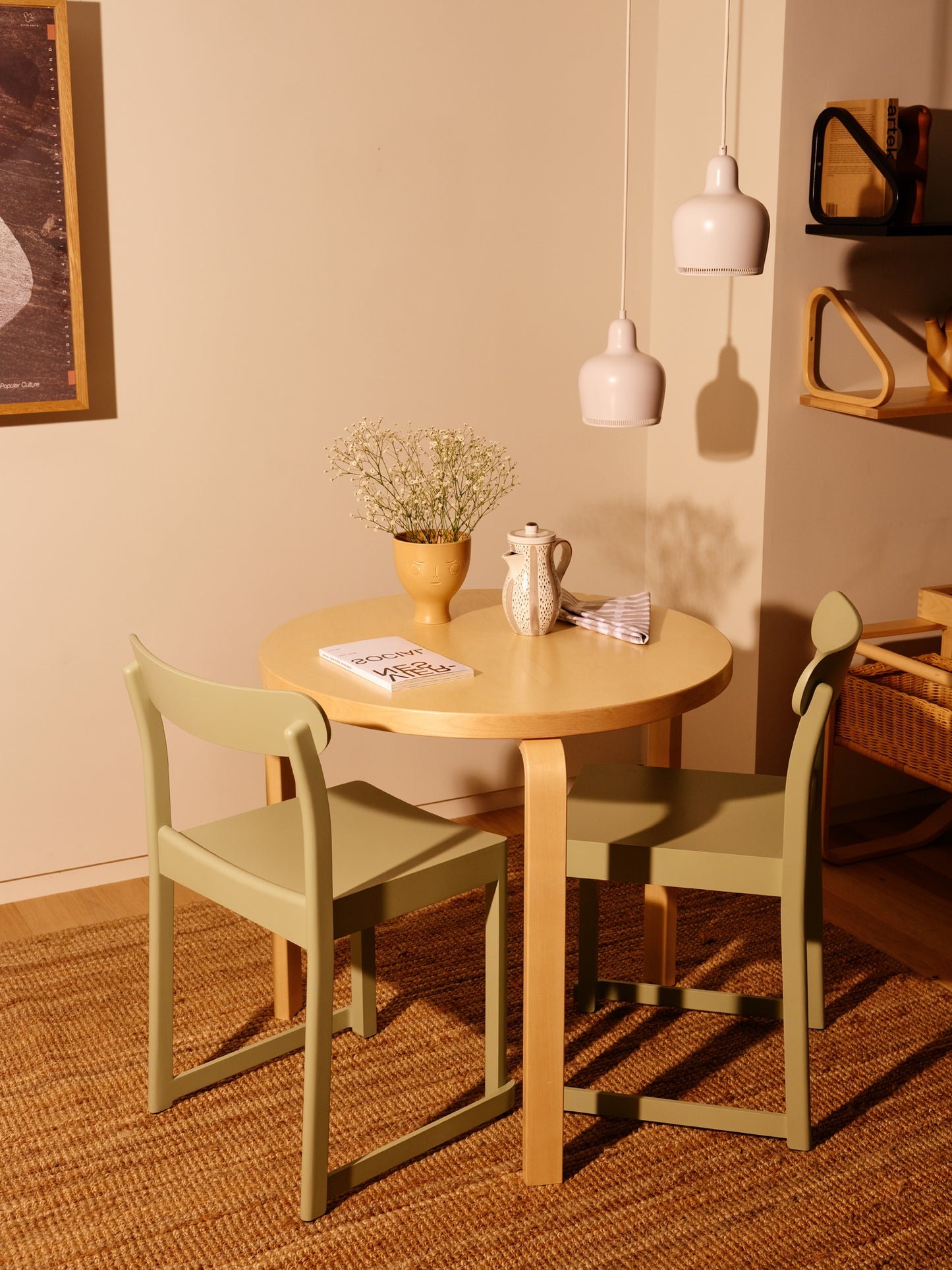 Artek 90B pöytä koivu 74 cm