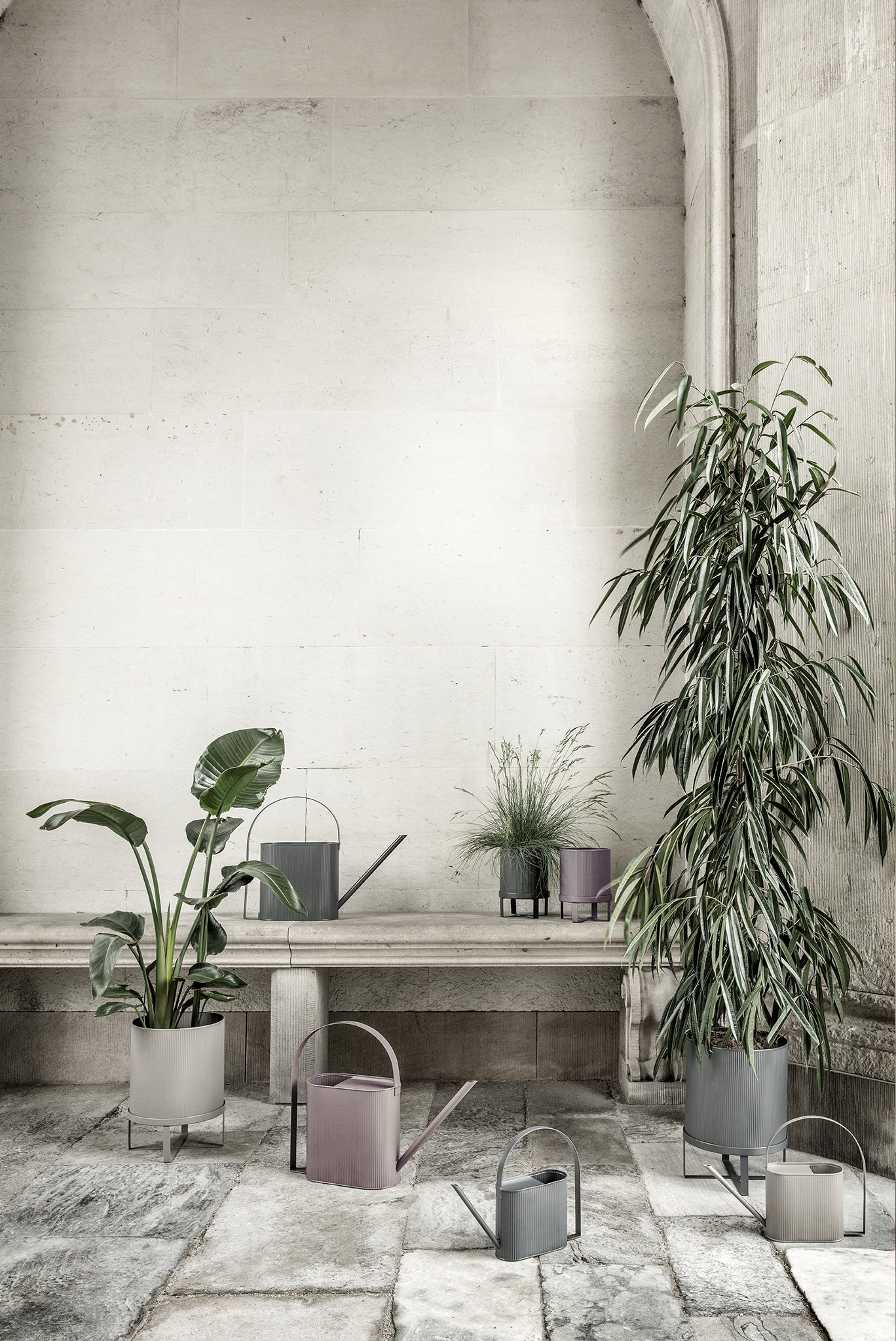 Ferm Living Bau ruukku iso haalea roosa