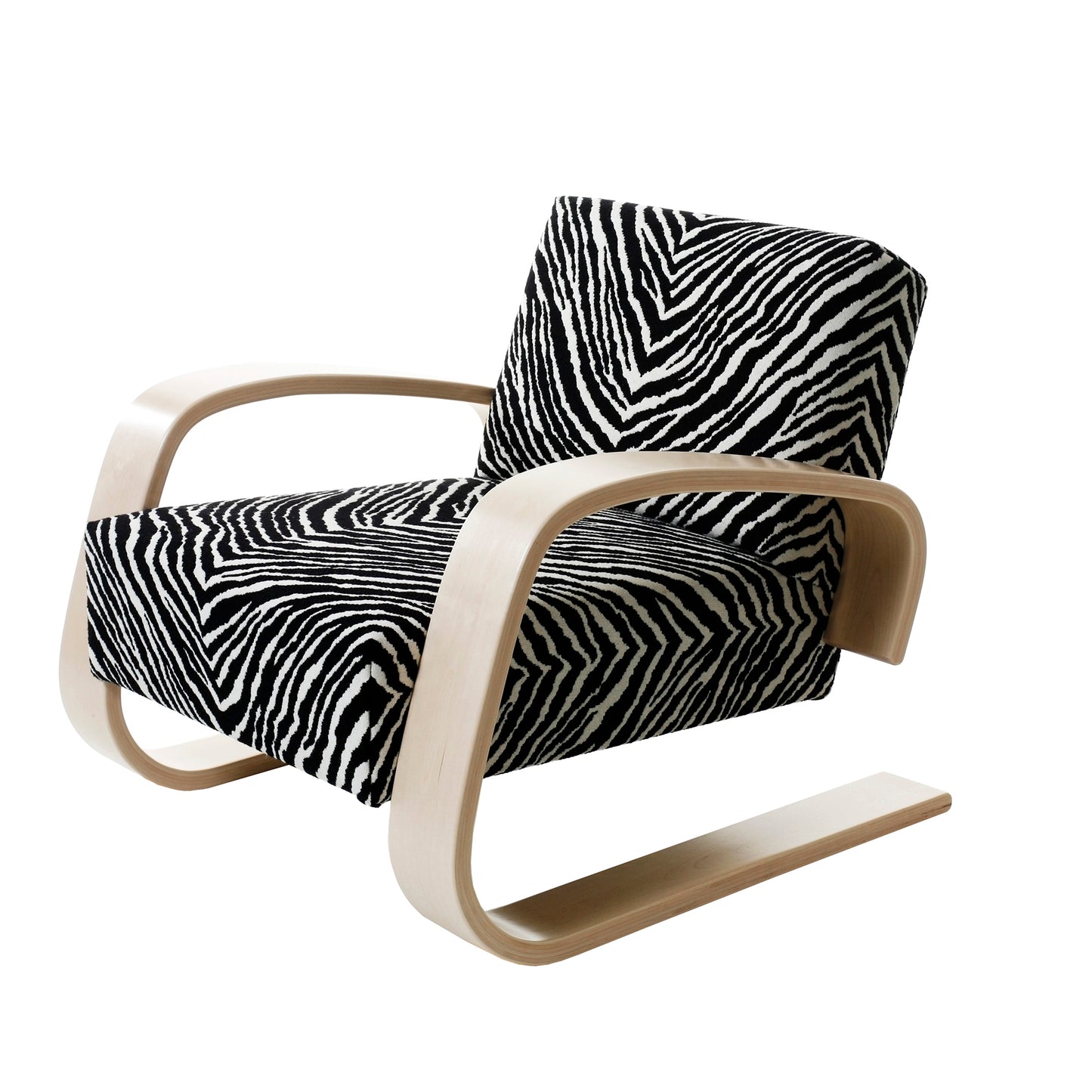 Artek 400 "Tankki" lepotuoli zebra
