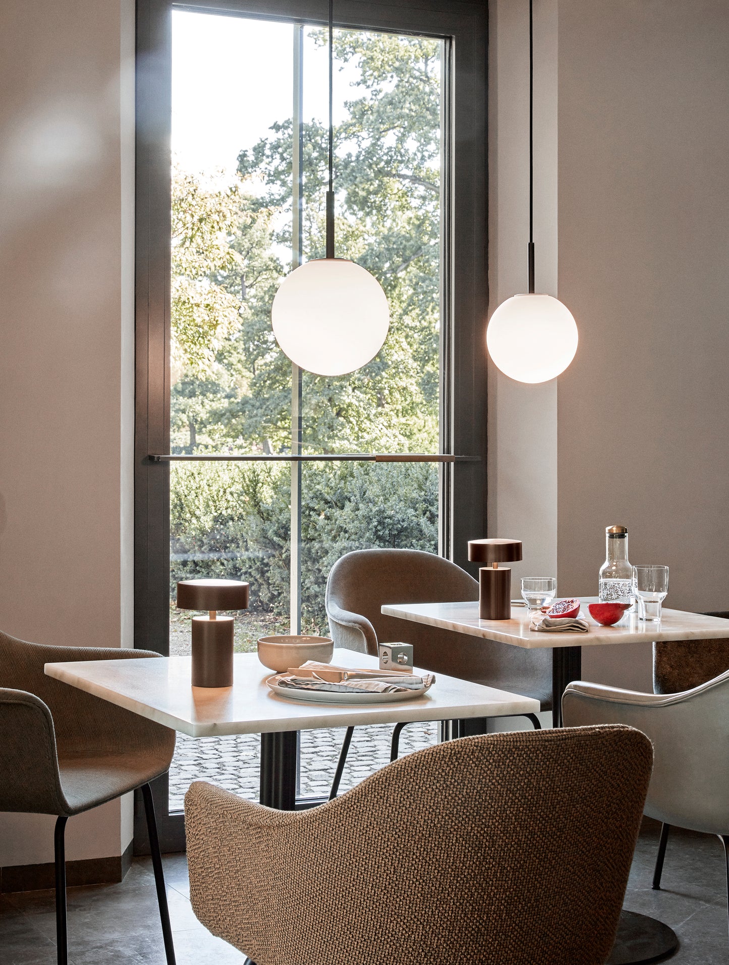 Menu Column pöytävalaisin pronssi