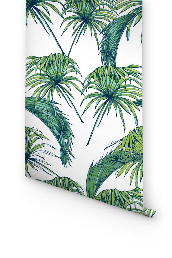 Palm Leaves Removable Wallpaper
