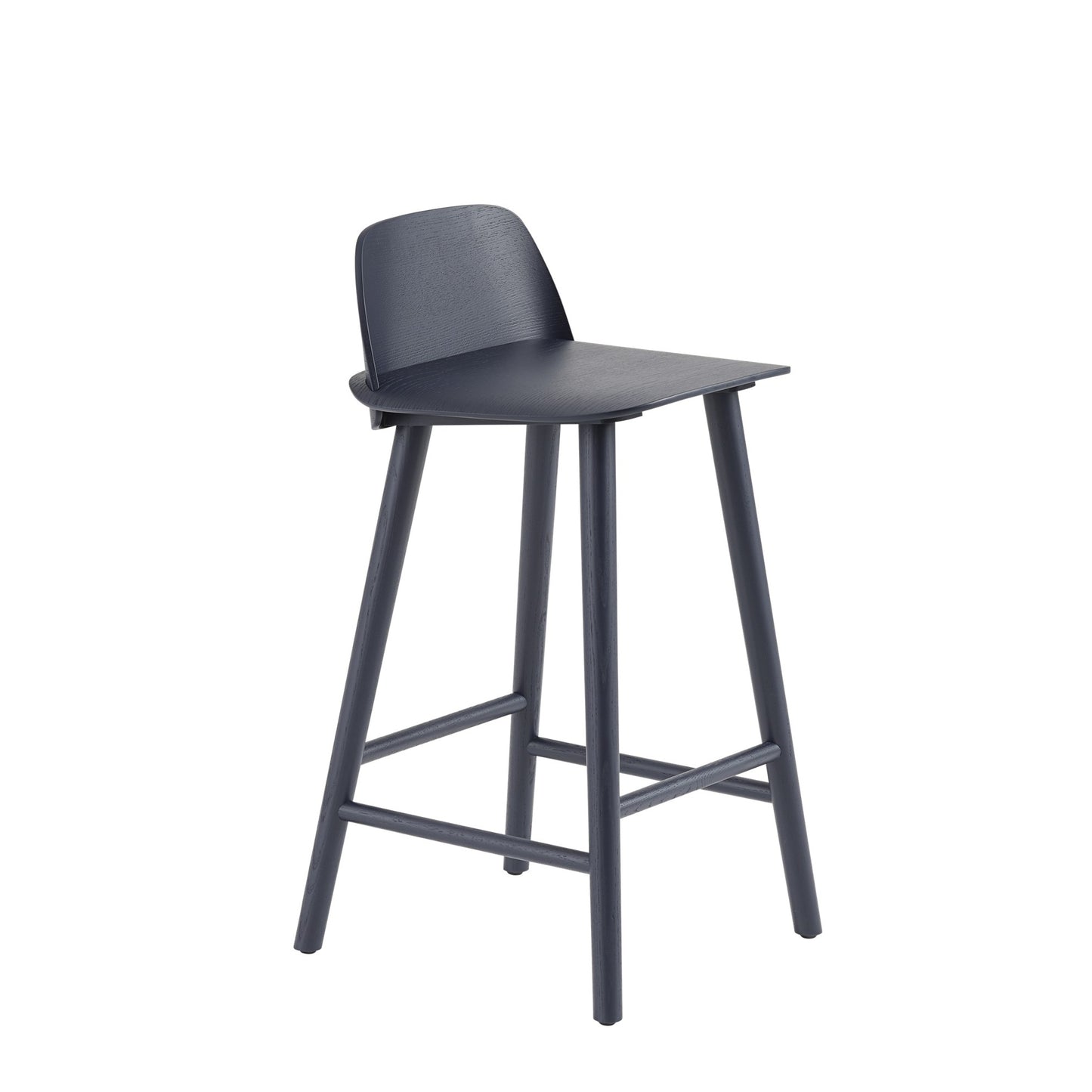 Muuto Nerd matala baarituoli tummansininen