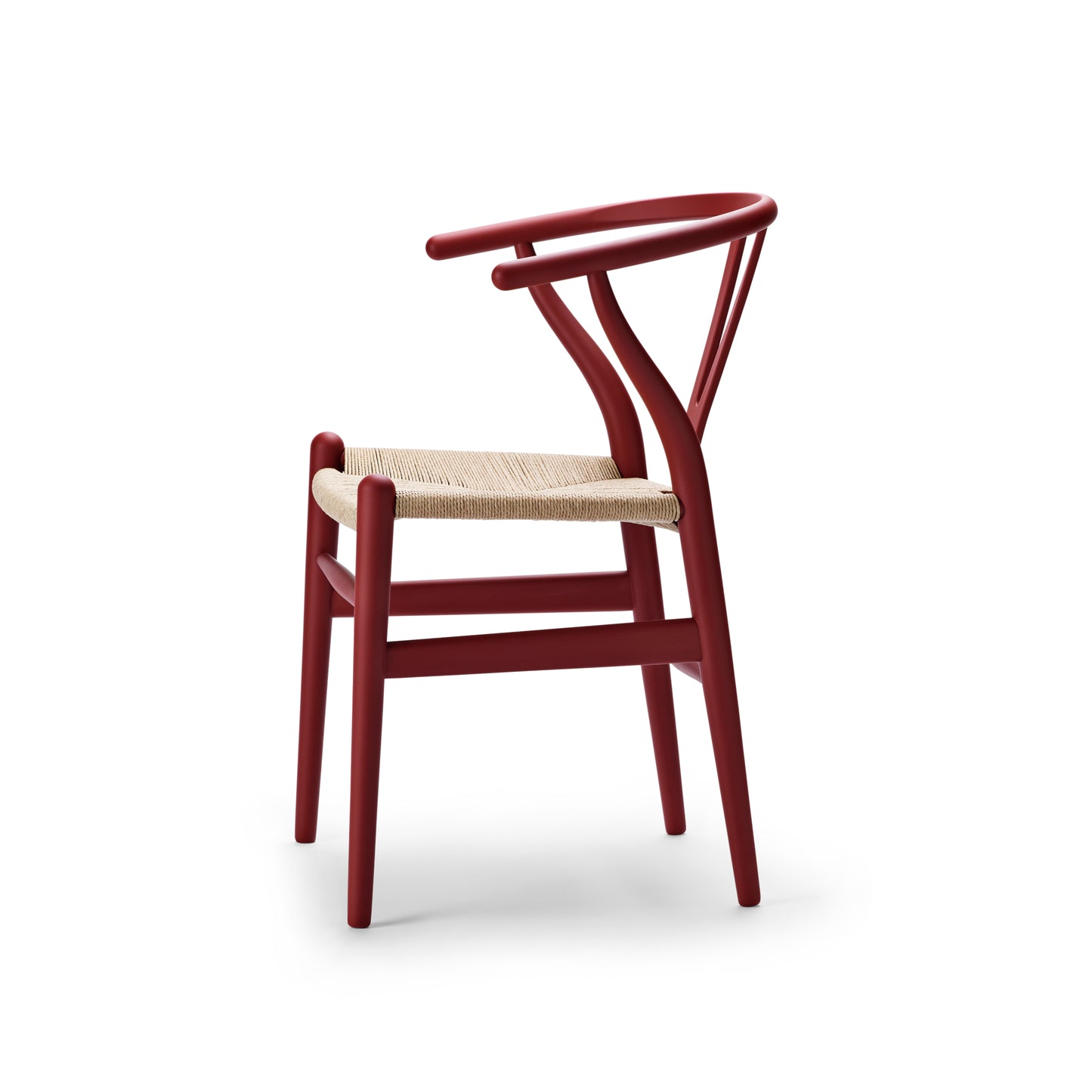 Carl Hansen & Søn CH24 Wishbone Soft punainen pyökki/luonnonväri