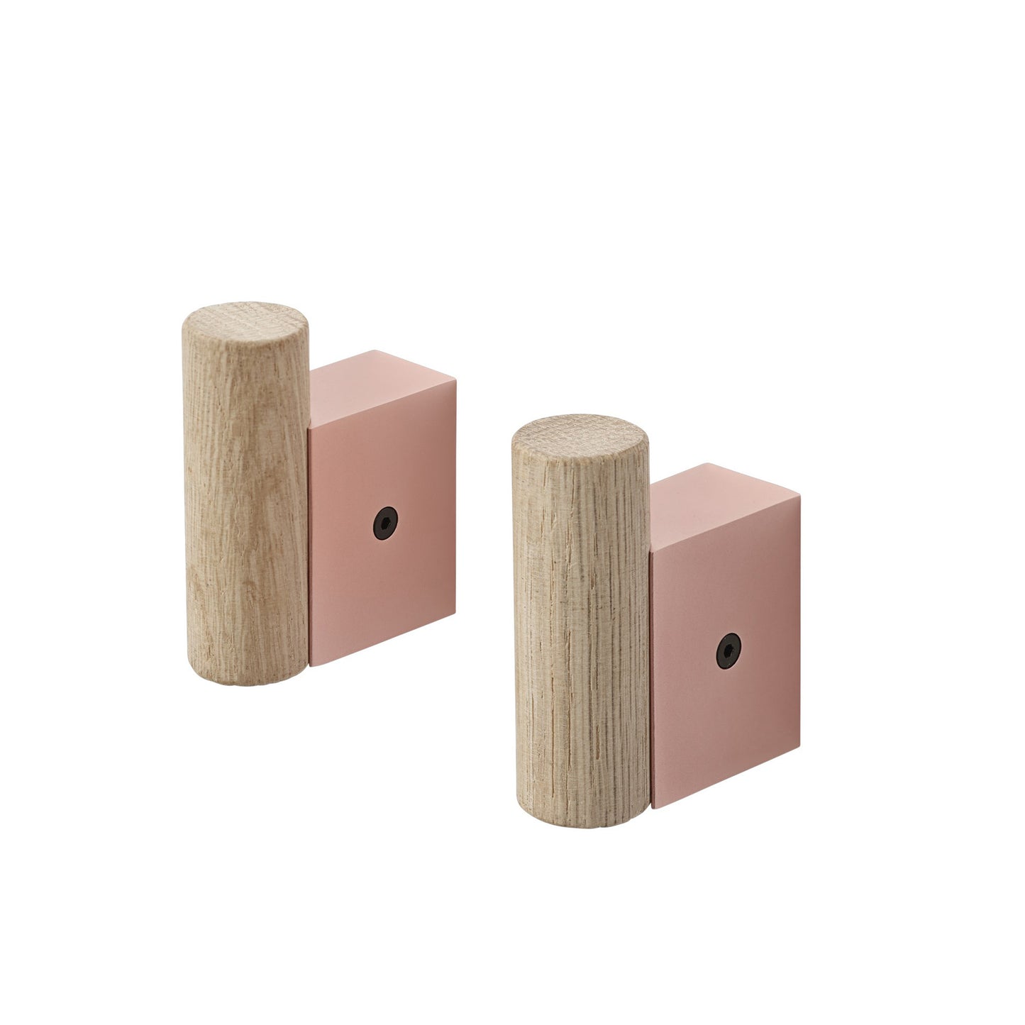 Muuto Attach ripustin 2kpl tammi/roosa