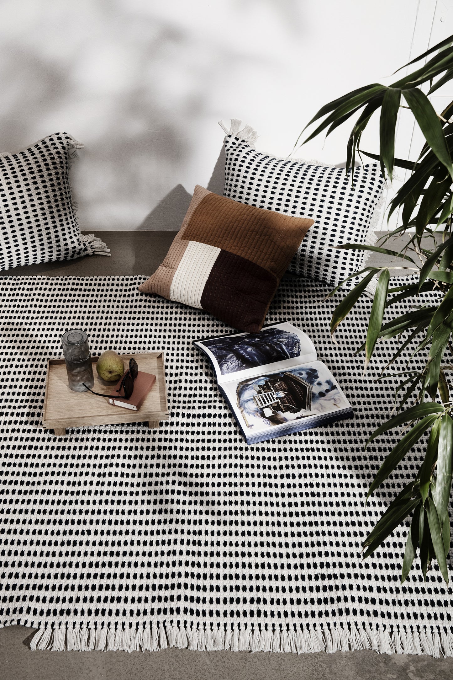 Ferm Living Way matto 140x200 luonnonvalkoinen