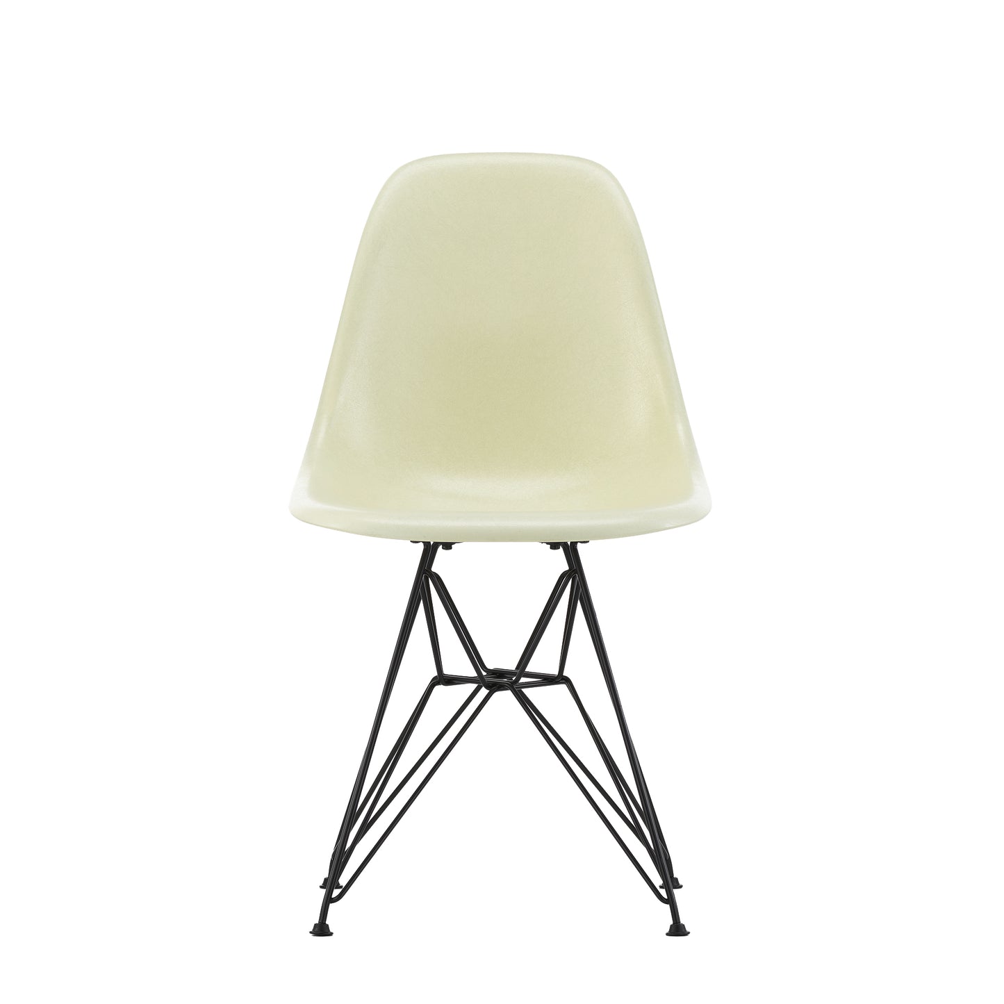 Vitra Eames DSR Fiberglass musta/parchment