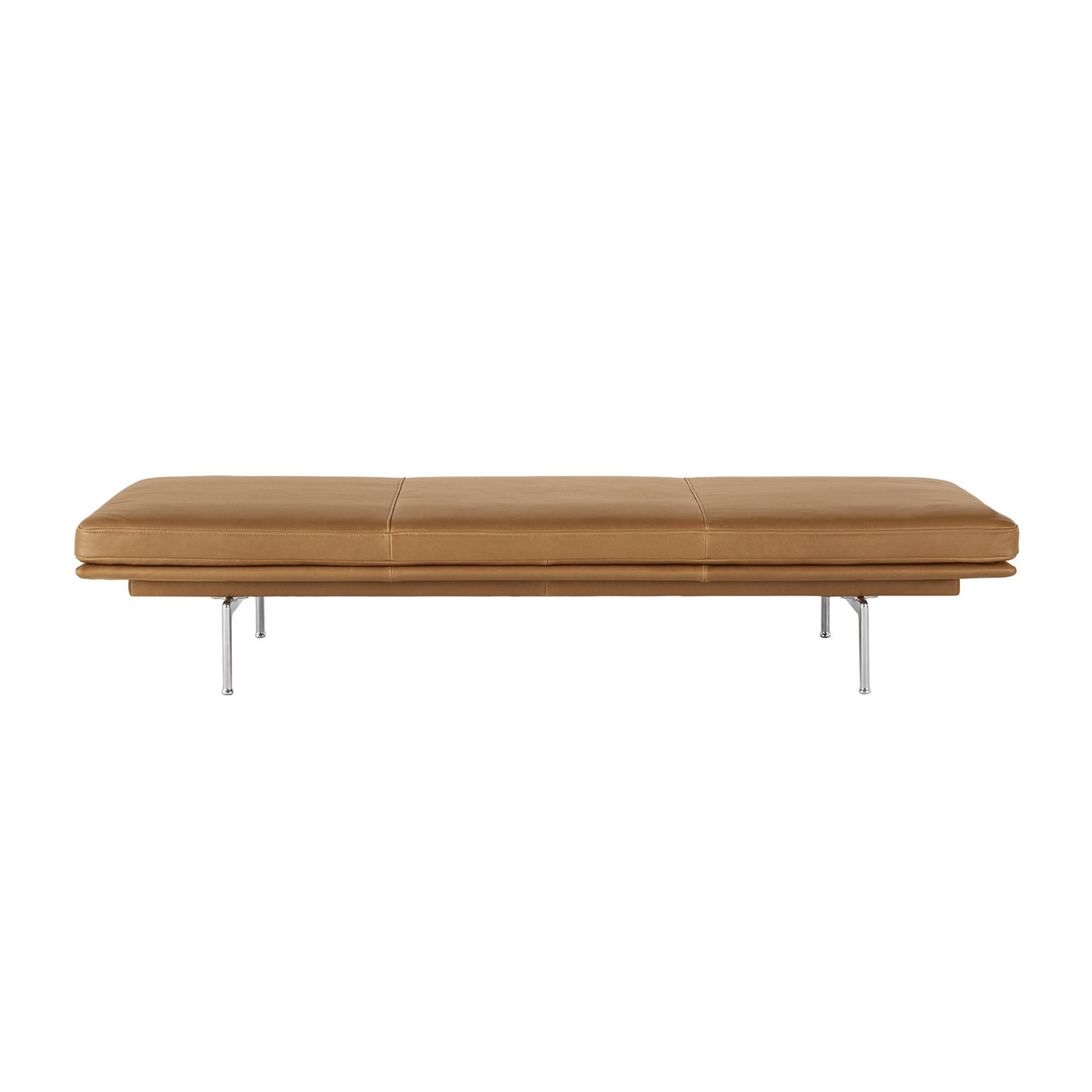 Muuto Outline Daybed Cognac nahka/alumiini