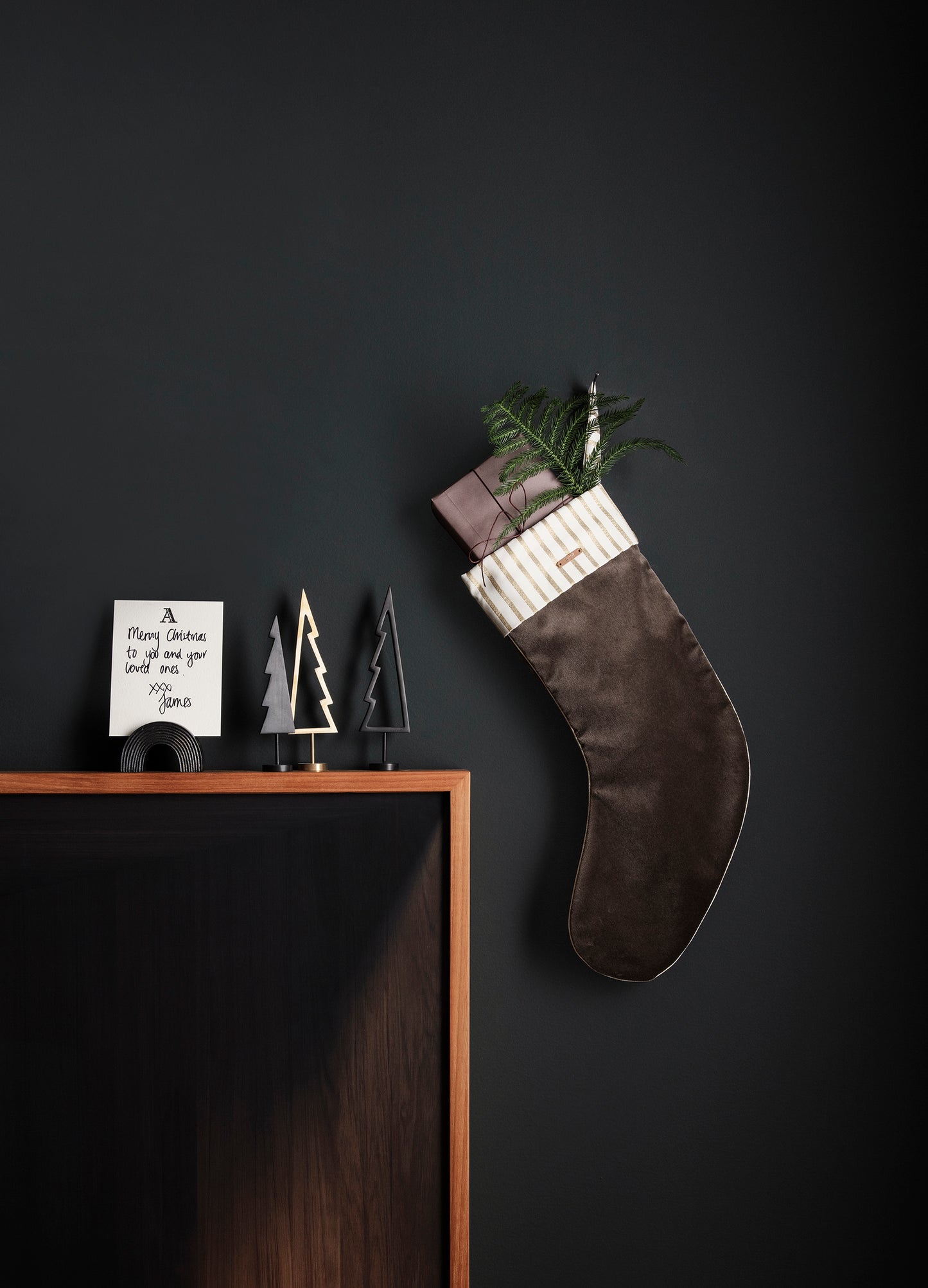 Ferm Living joulusukka ruskea