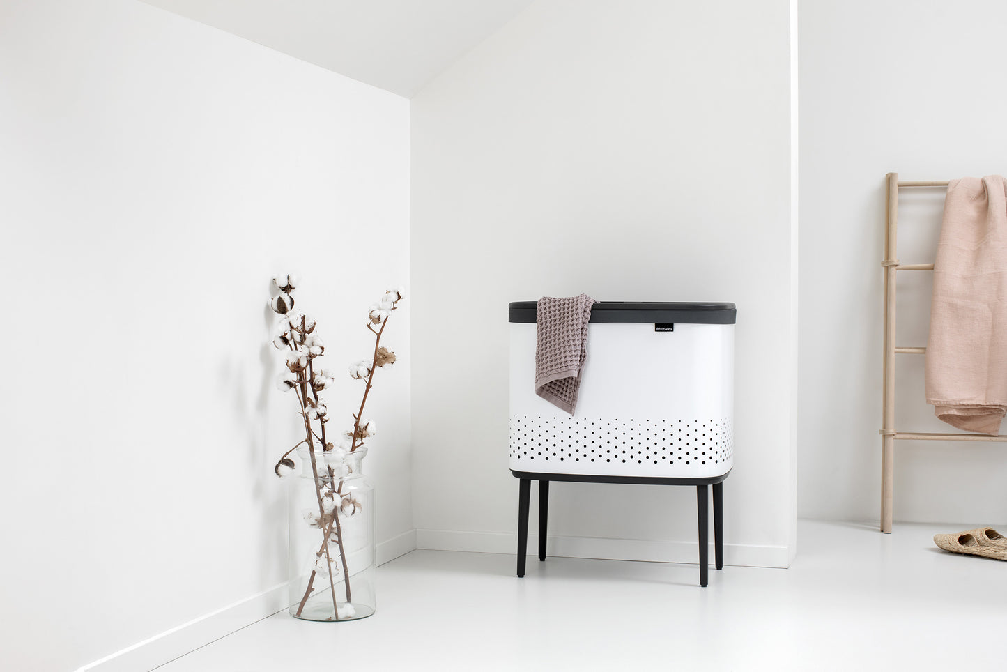 Brabantia Bo pyykkikori 60l valkoinen