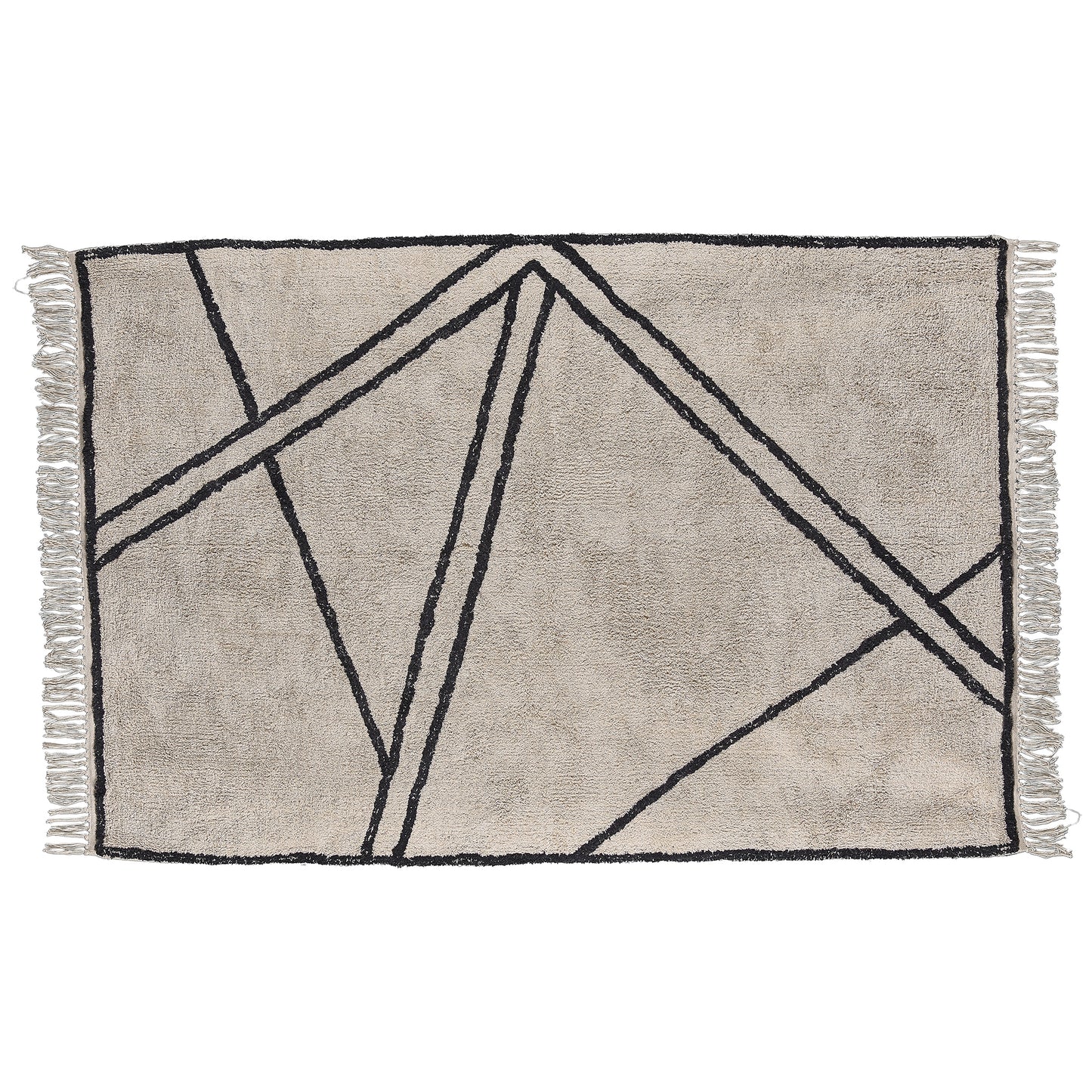 Villa Collection matto 120x180 luonnonväri/musta