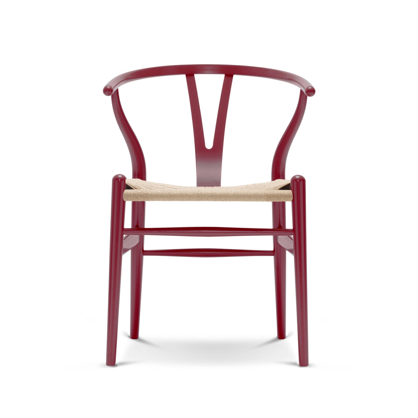 Carl Hansen & Søn CH24 Wishbone kirsikanpunainen pyökki/luonnonväri