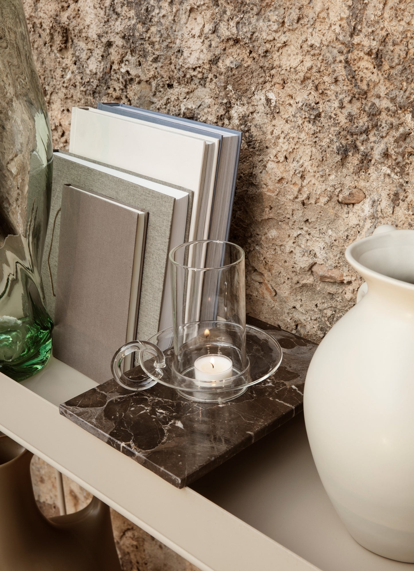 Ferm Living Plant box marmoritarjotin tummanruskea