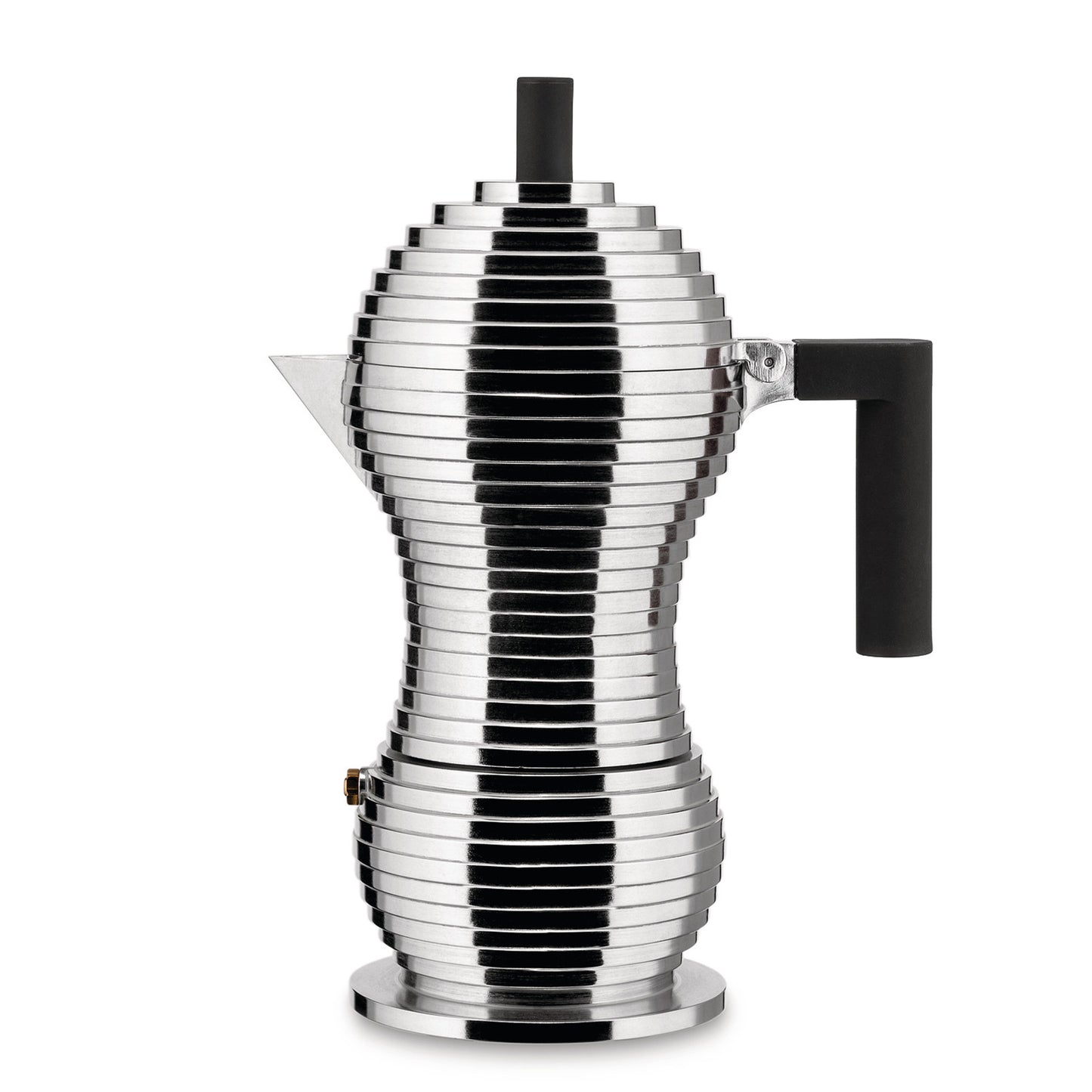 Alessi Pulcina espressopannu 6 kuppia alumiini/musta