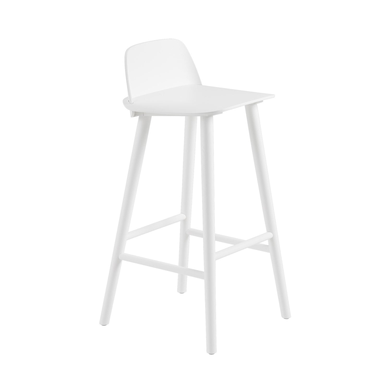 Muuto Nerd korkea baarituoli valkoinen