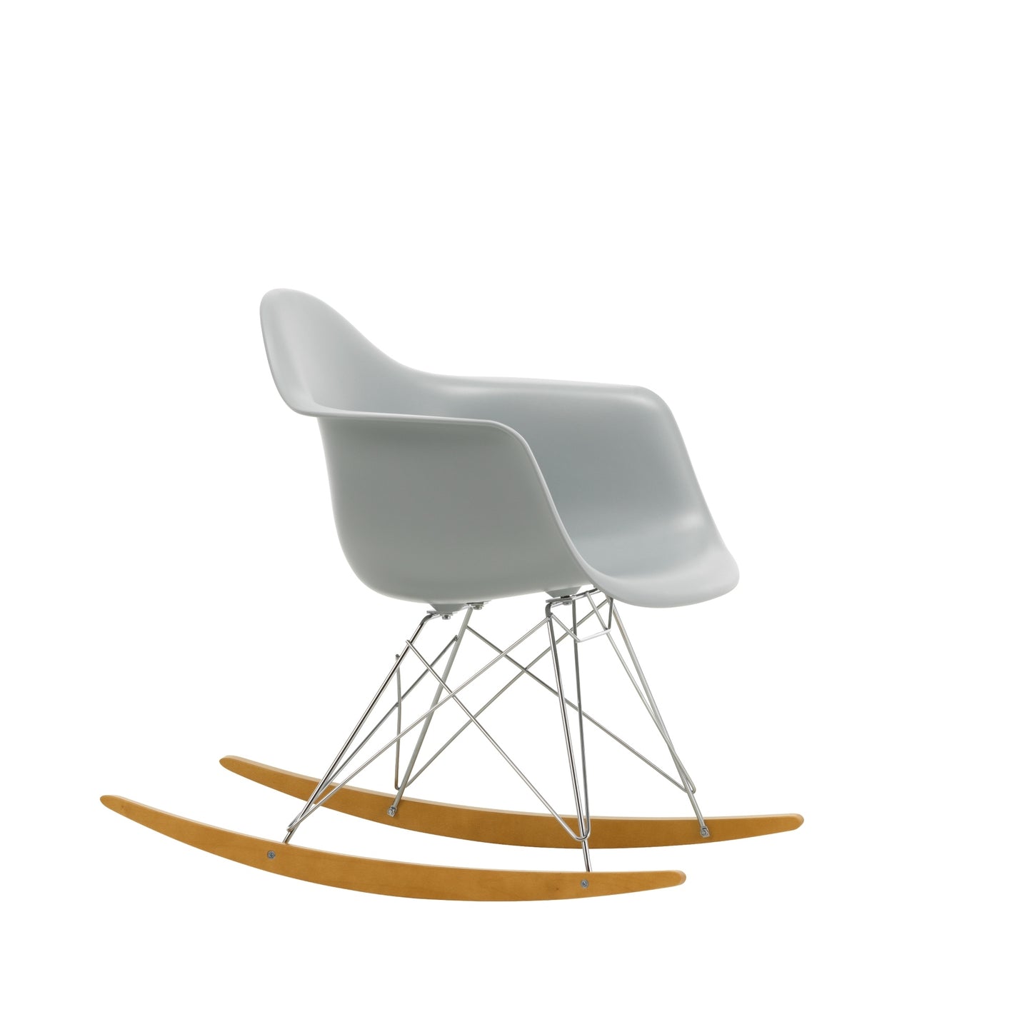 Vitra Eames RAR keinutuoli vaaleanharmaa/vaahtera