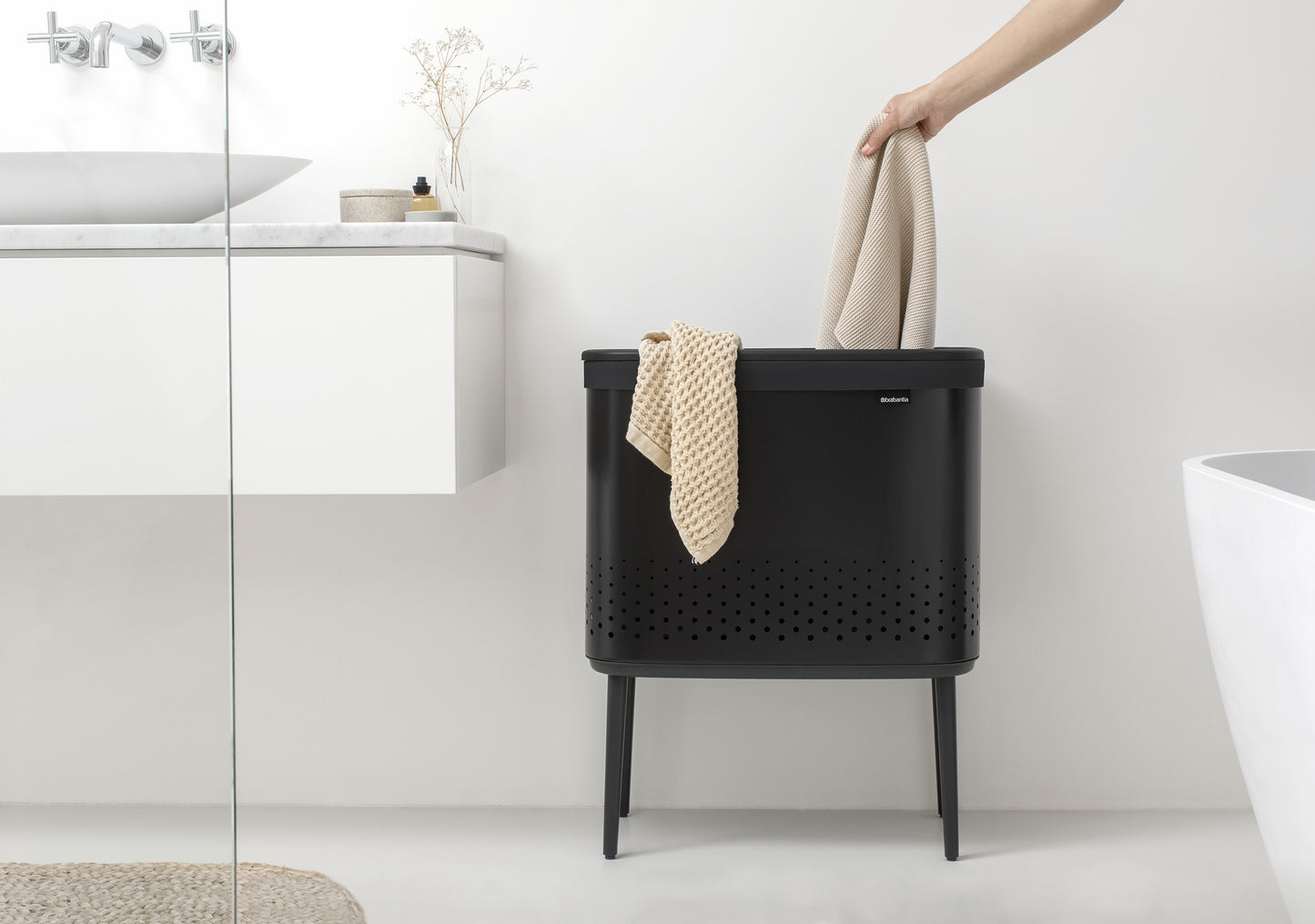 Brabantia Bo pyykkikori 60l mattamusta