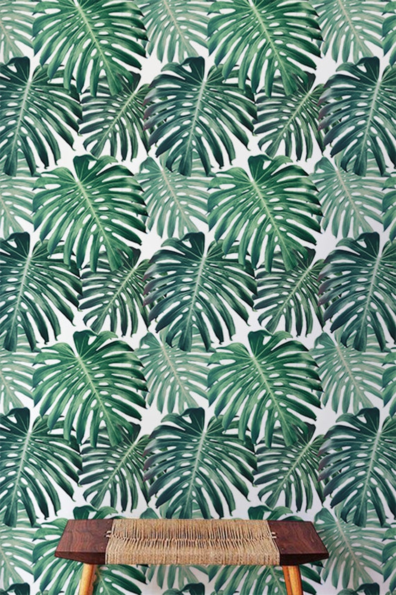 Monstera Removable Wallpaper For Nursery