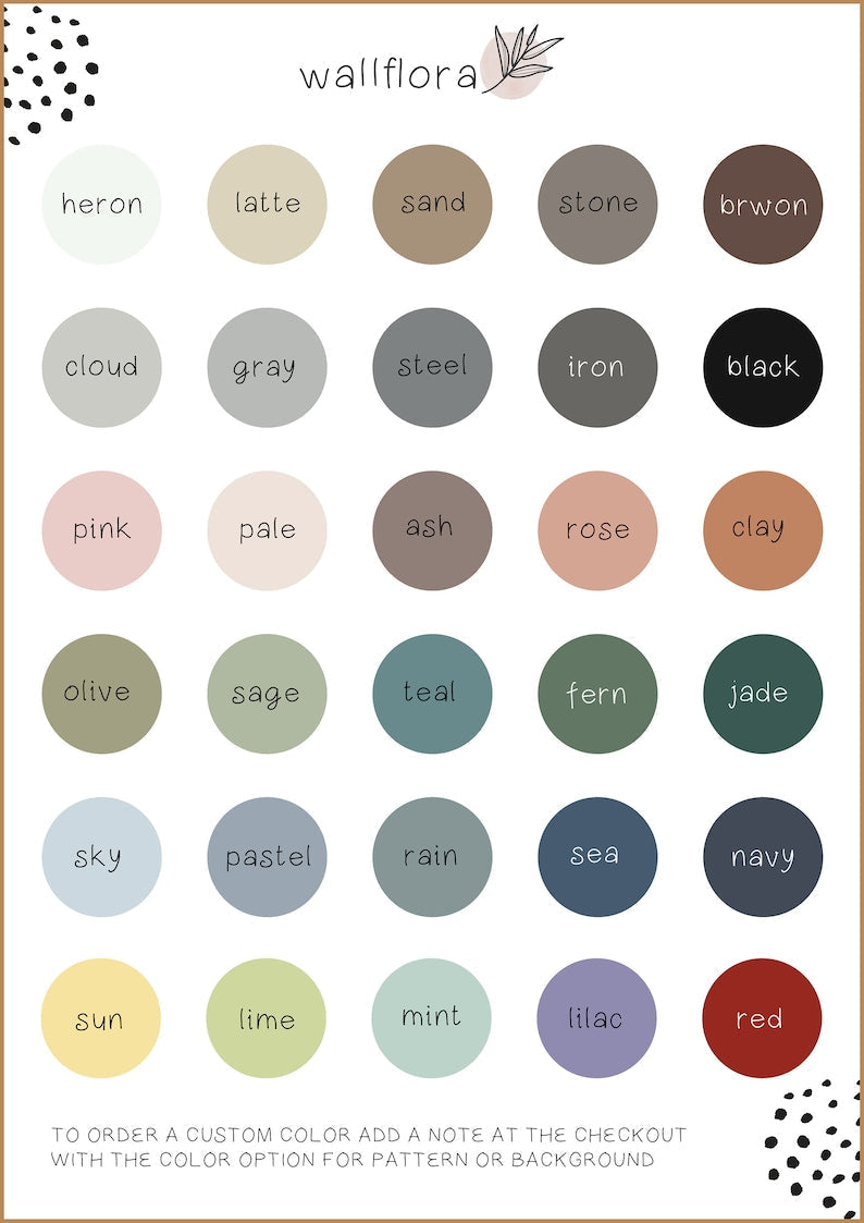 Neutral Palm Leaves Wall Mural