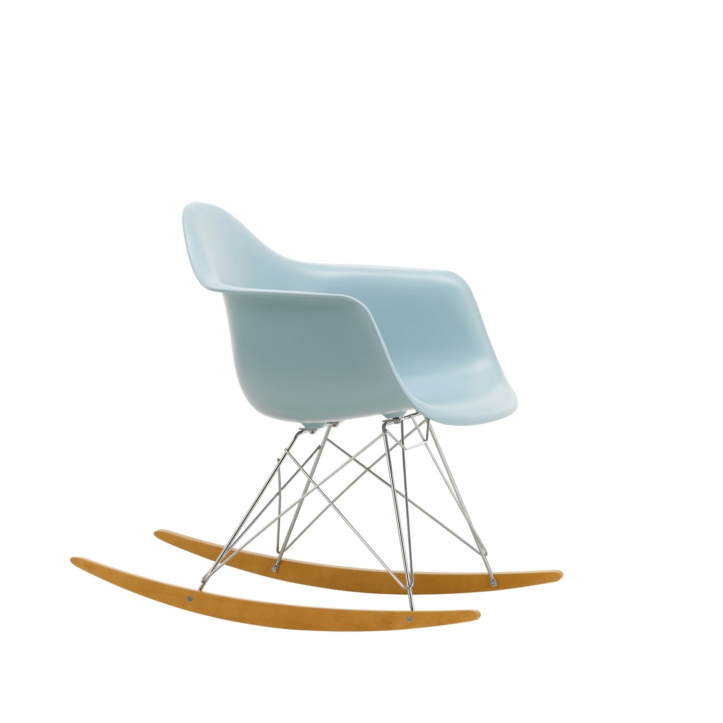 Vitra Eames RAR keinutuoli jäänharmaa/vaahtera