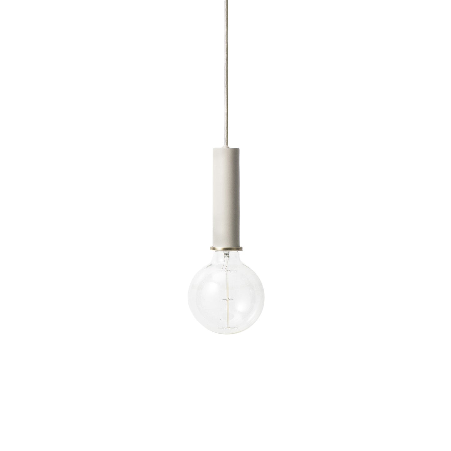 Ferm Living Socket Pendant High vaaleanharmaa