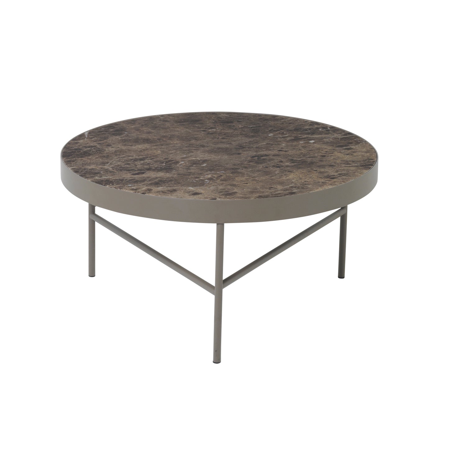 Ferm Living Marble L sohvapöytä ruskea marmori
