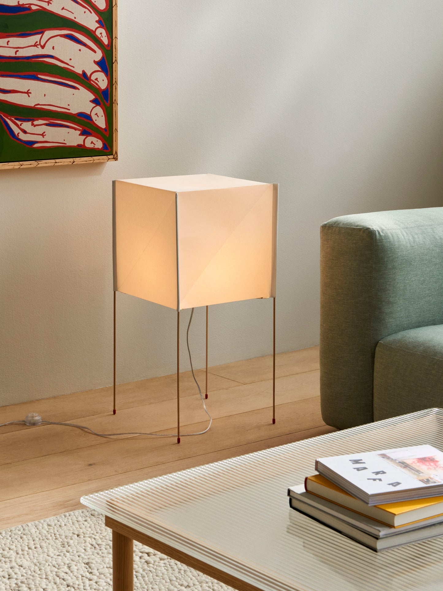 HAY Paper Cube lattiavalaisin