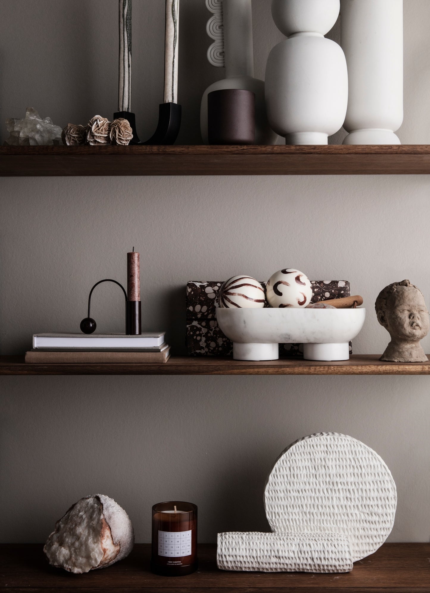 Ferm Living Balance kynttilänjalka musta