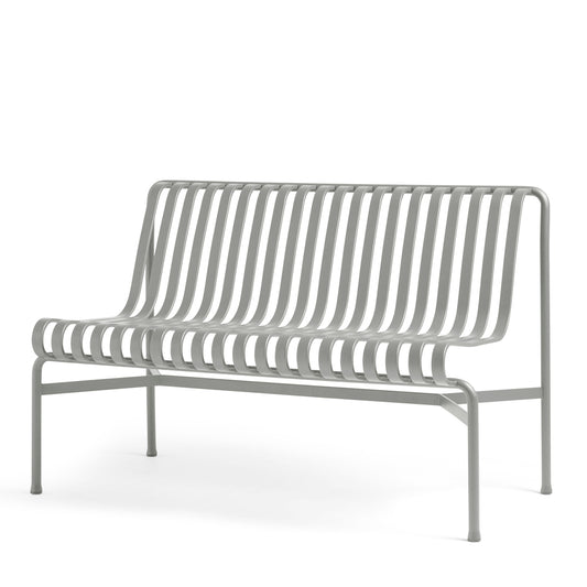 HAY Palissade Dining Bench käsinojaton vaaleanharmaa
