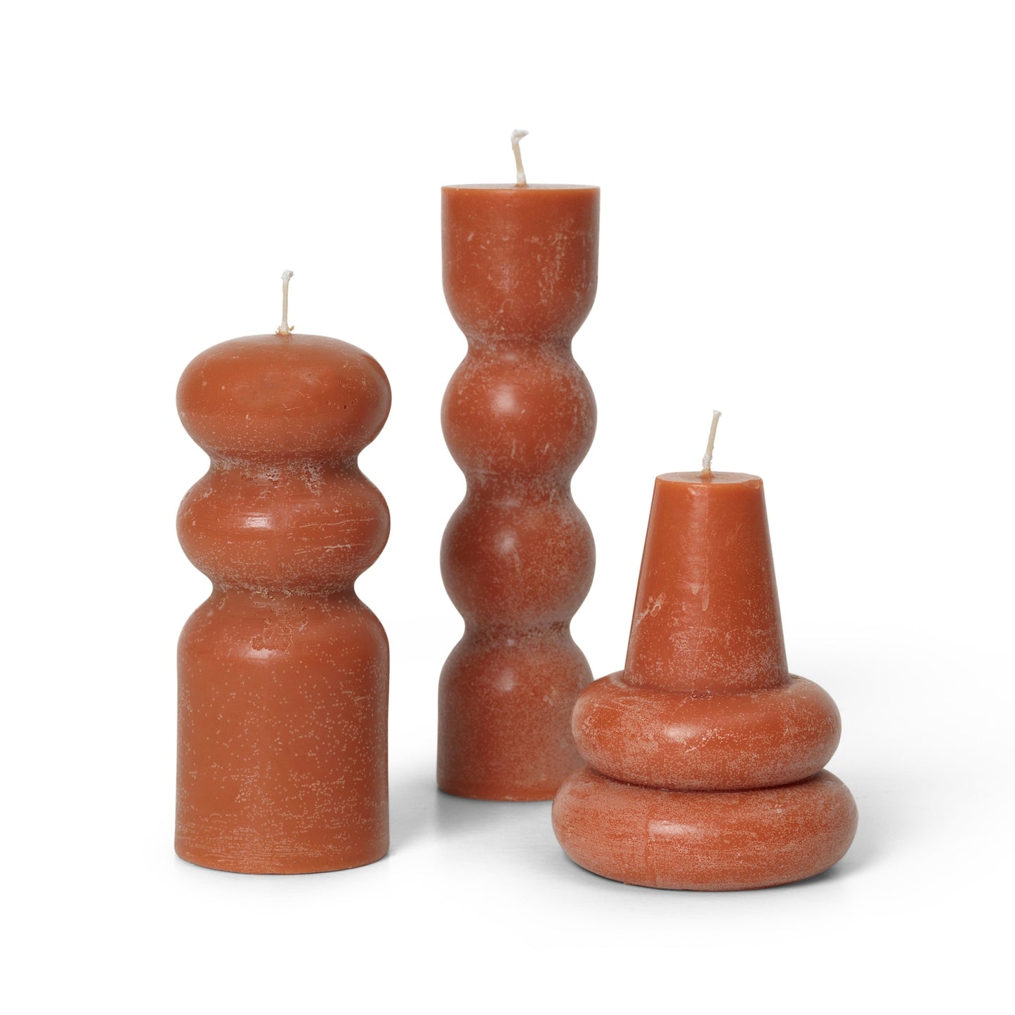 Ferm Living Torno kynttilät 3kpl meripihka