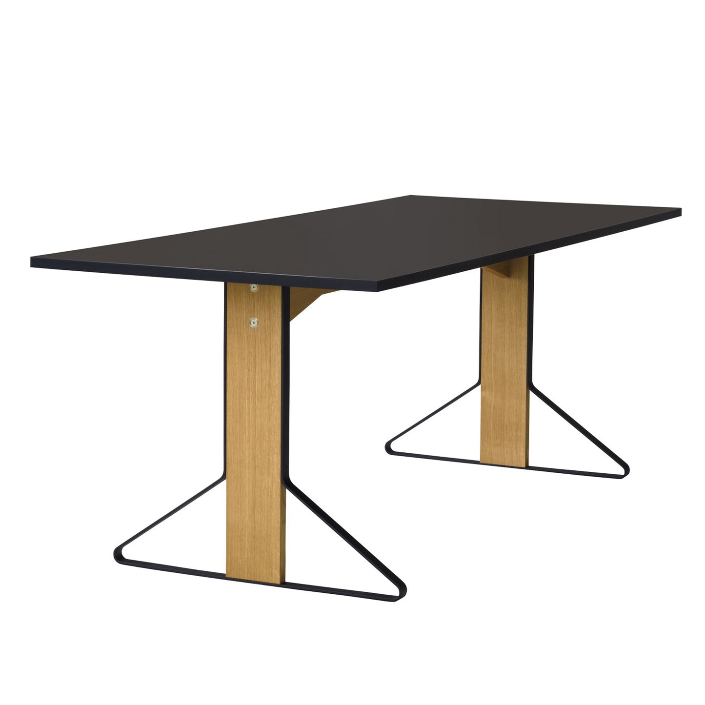 Artek Kaari REB 001 pöytä musta linoleum/tammi