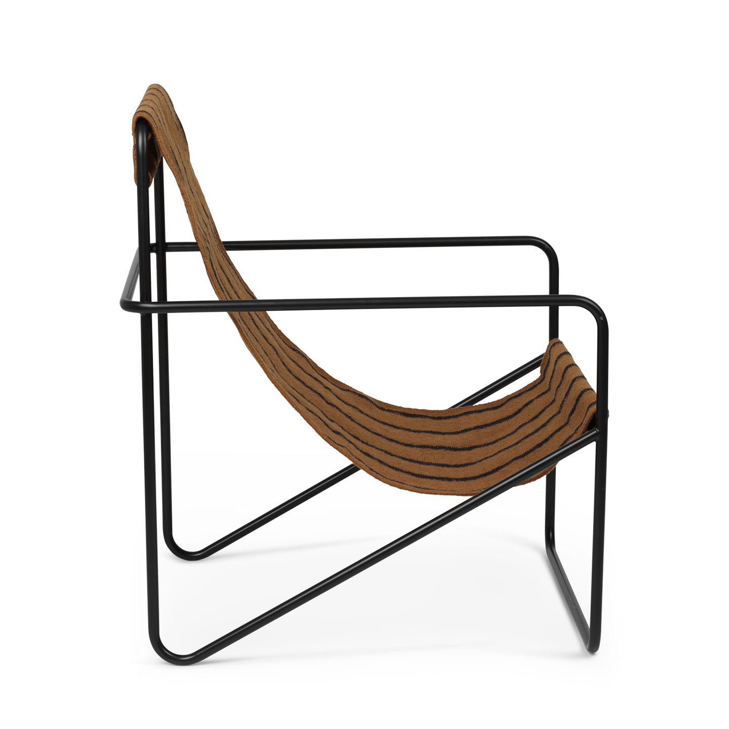 Ferm Living Desert lepotuoli musta/stripe